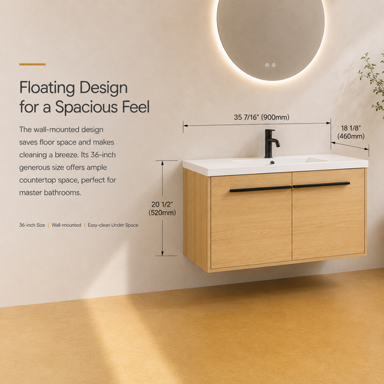 Haven 24"/30"/36" Floating Vanity (RTA)