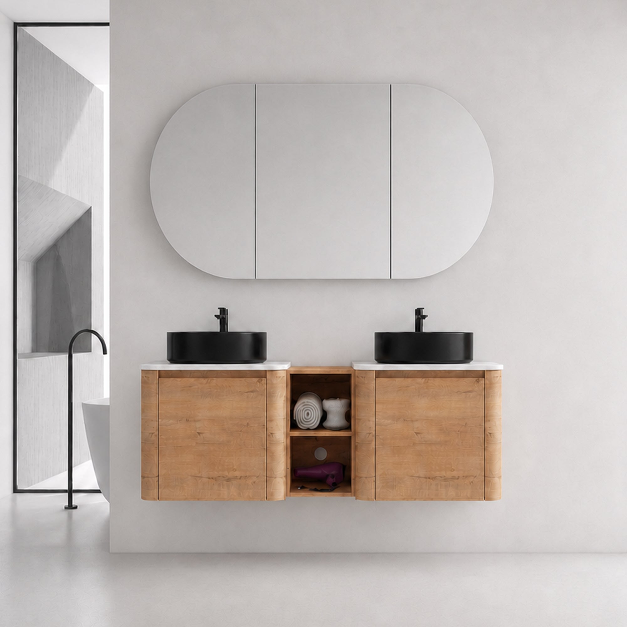 Curvo 24"/36"/48"/60" Floating Vanity (RTA)