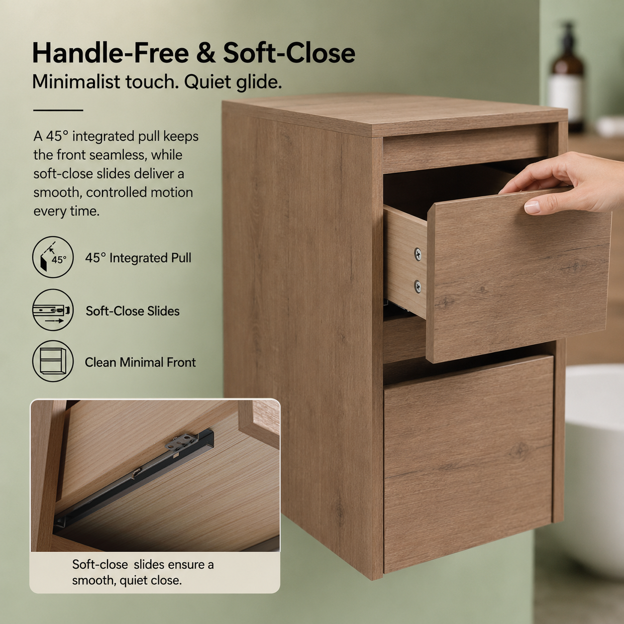 Cube Bathroom Cabinet— Mix & Match Wall-Mounted Vanities, Side Cabinets & Top Cabinets (RTA)