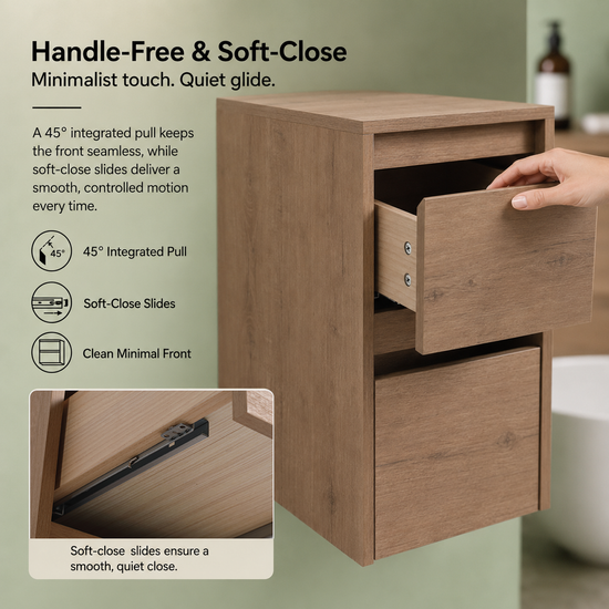 Cube Bathroom Cabinet— Mix & Match Wall-Mounted Vanities, Side Cabinets & Top Cabinets (RTA)