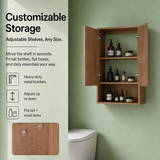 Cube Bathroom Cabinet— Mix & Match Wall-Mounted Vanities, Side Cabinets & Top Cabinets (RTA)