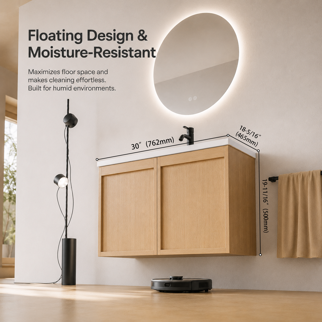 Cove 24"/30"/36" Floating Vanity (RTA)