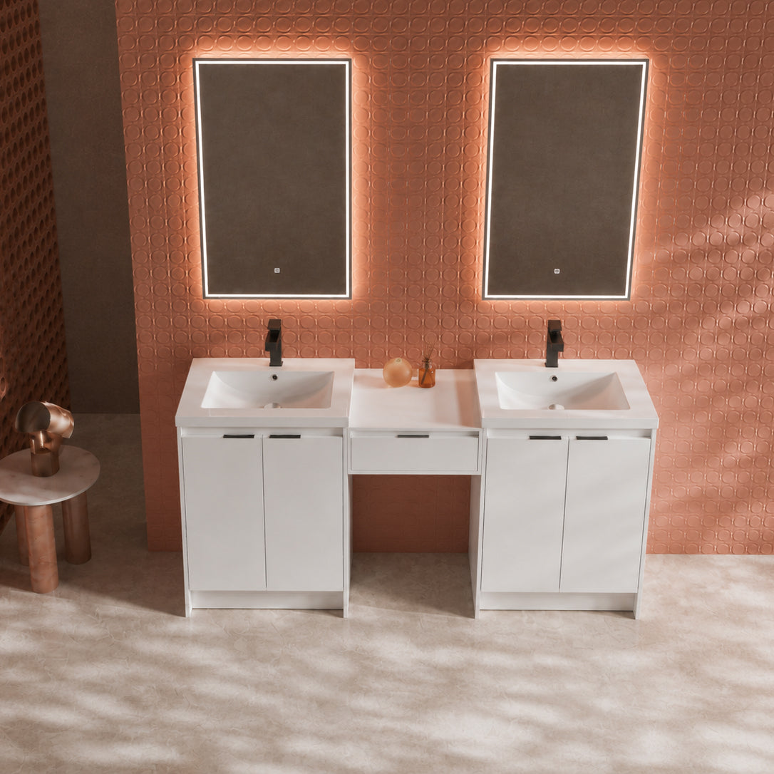 Cube 72" Freestanding Vanity (RTA)