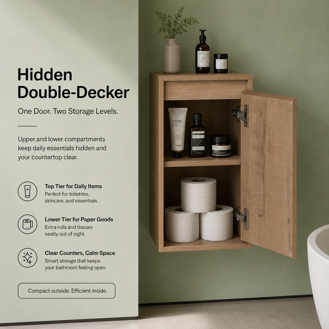 Cube Bathroom Cabinet— Mix & Match Wall-Mounted Vanities, Side Cabinets & Top Cabinets (RTA)