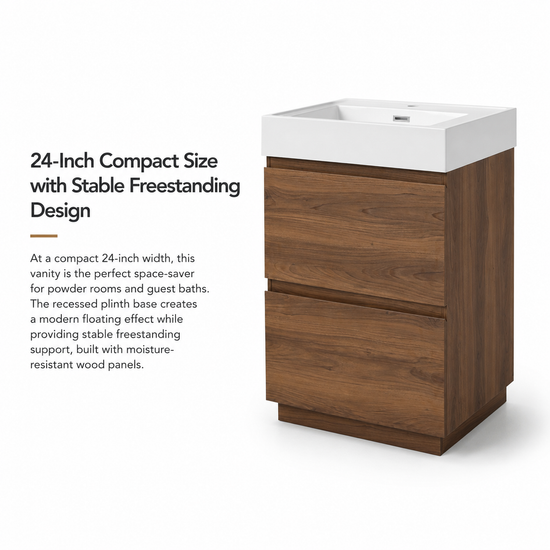 SLAB 24"/30" Freestanding Vanity (RTA)