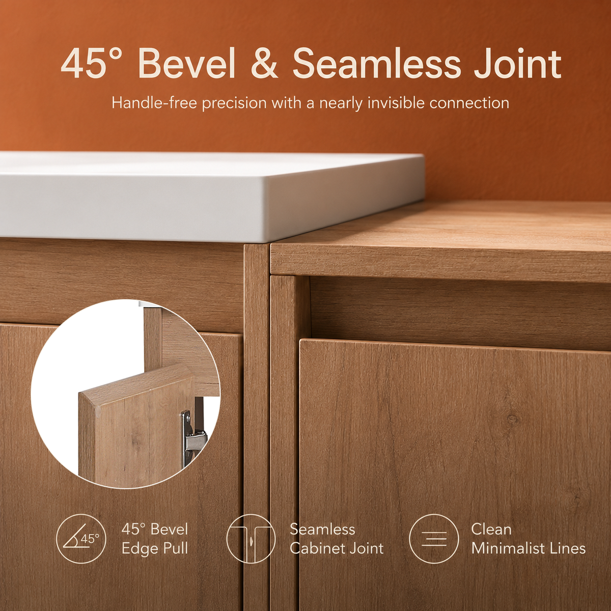 Cube 36"/48" Floating Vanity with Resin Sink (RTA)