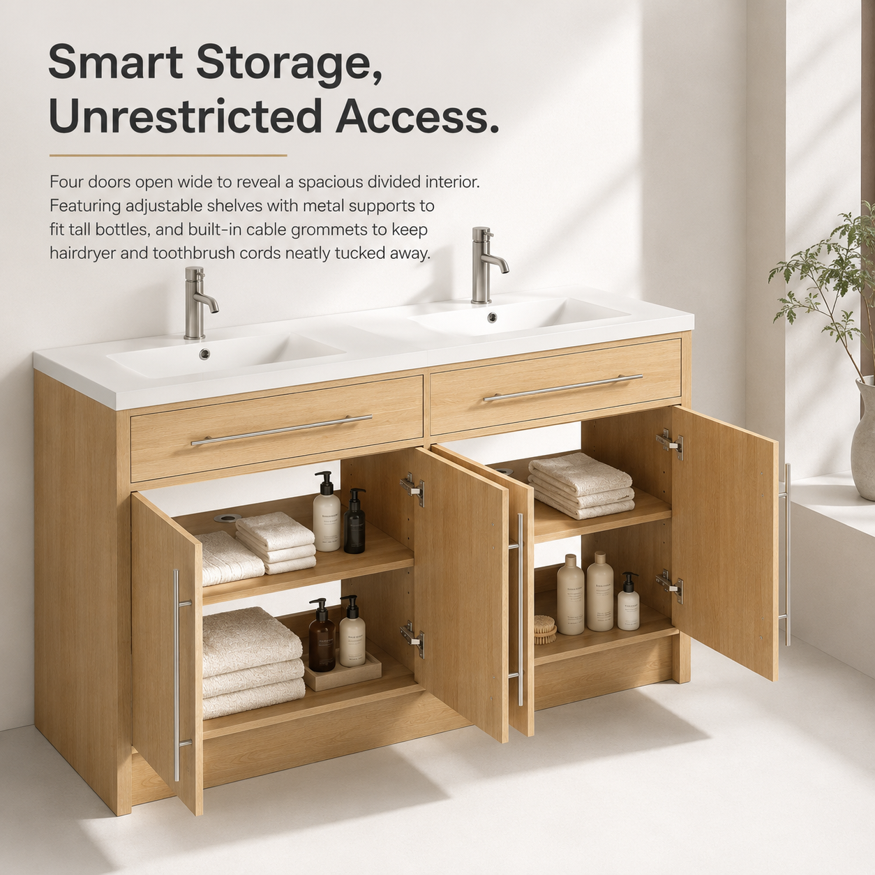 DUO 48"/60" Freestanding Vanity (RTA)
