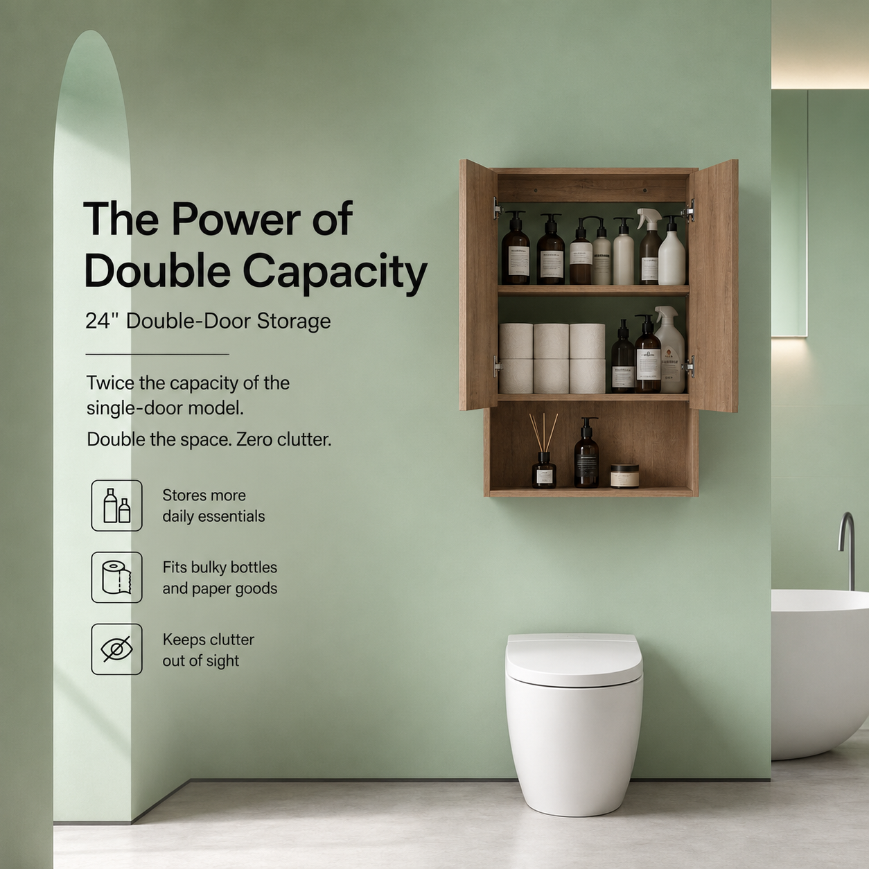 Cube Bathroom Cabinet— Mix & Match Wall-Mounted Vanities, Side Cabinets & Top Cabinets (RTA)