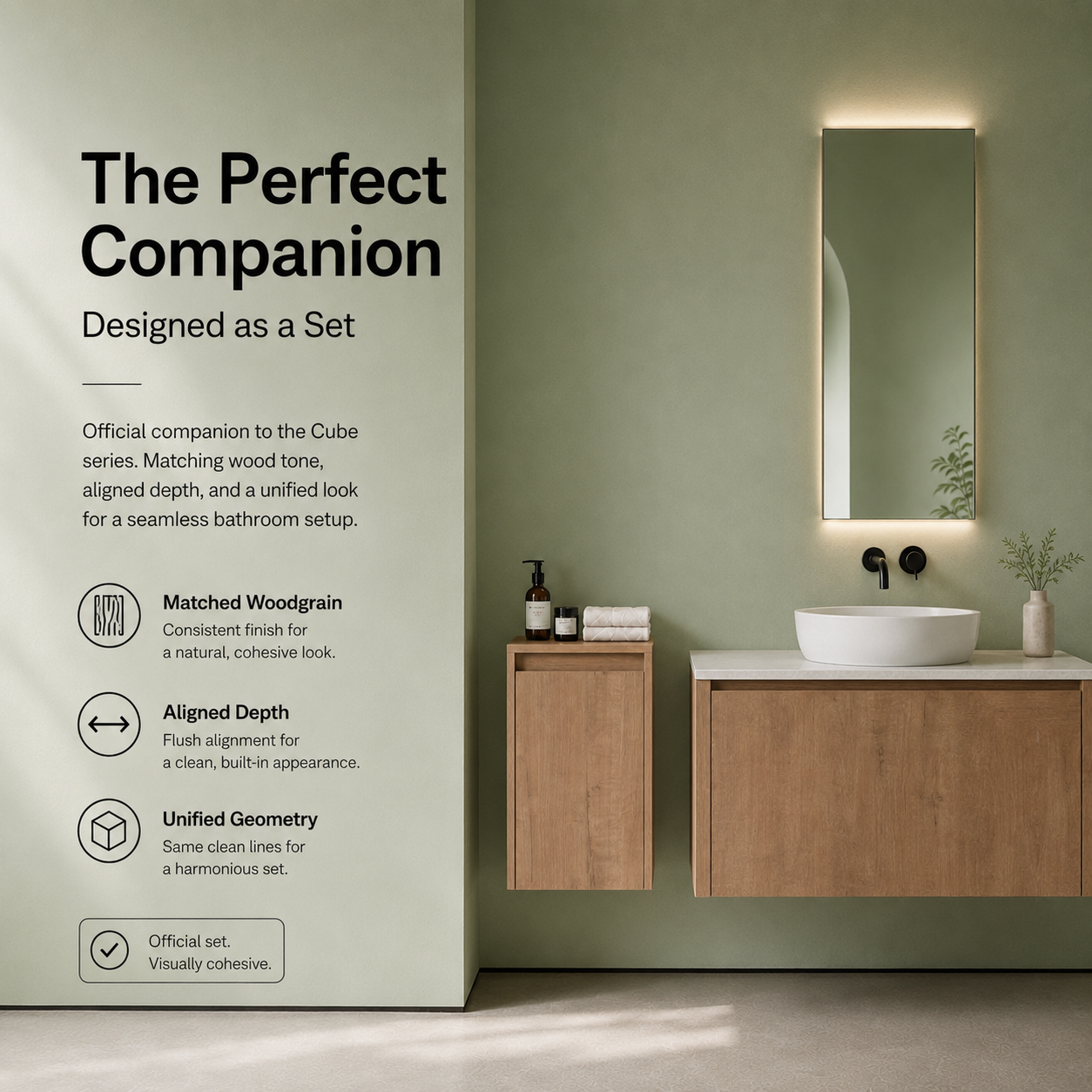 Cube Bathroom Cabinet— Mix & Match Wall-Mounted Vanities, Side Cabinets & Top Cabinets (RTA)