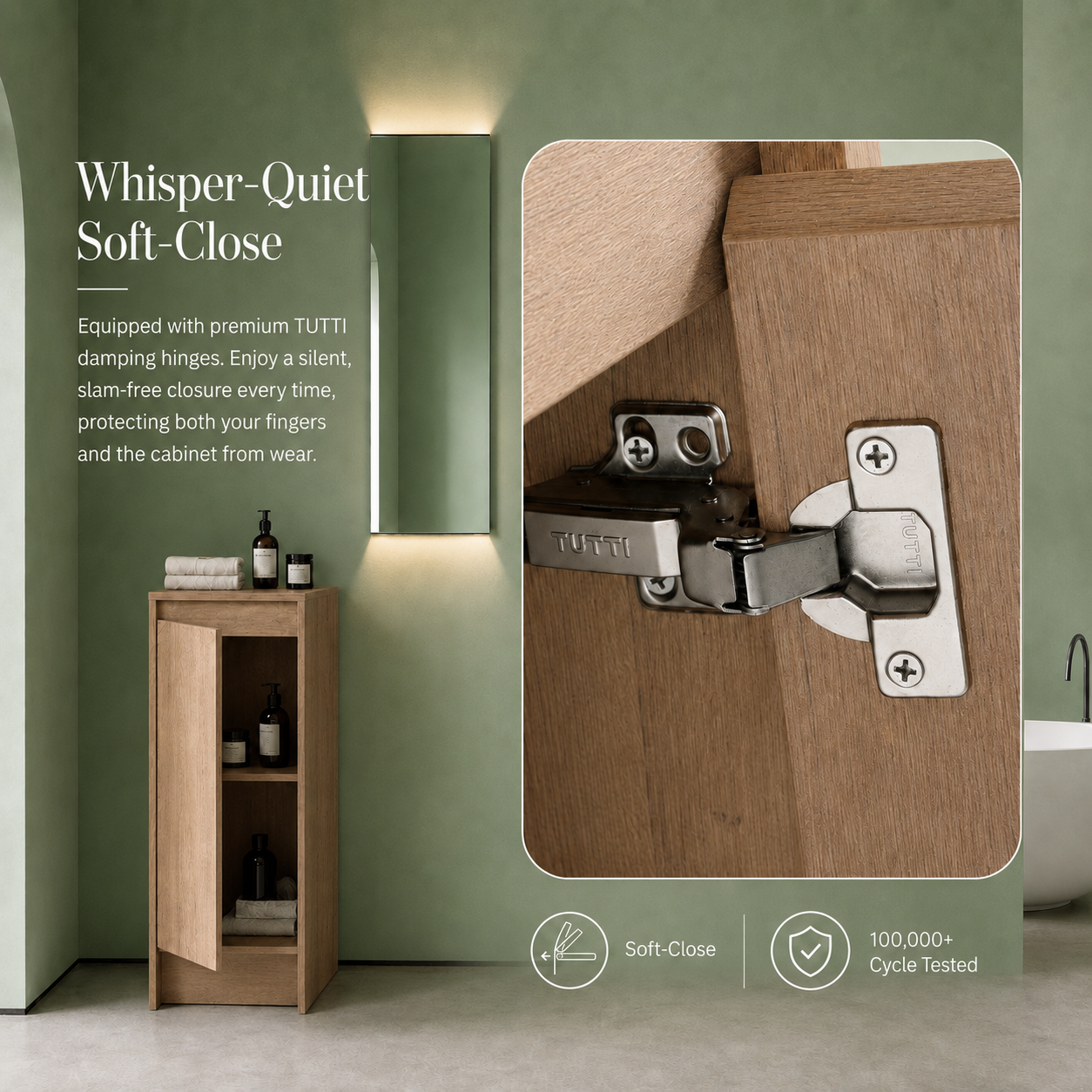 Cube Bathroom Cabinet— Mix & Match Freestanding Vanities, Side Cabinets & Top Cabinets (RTA)