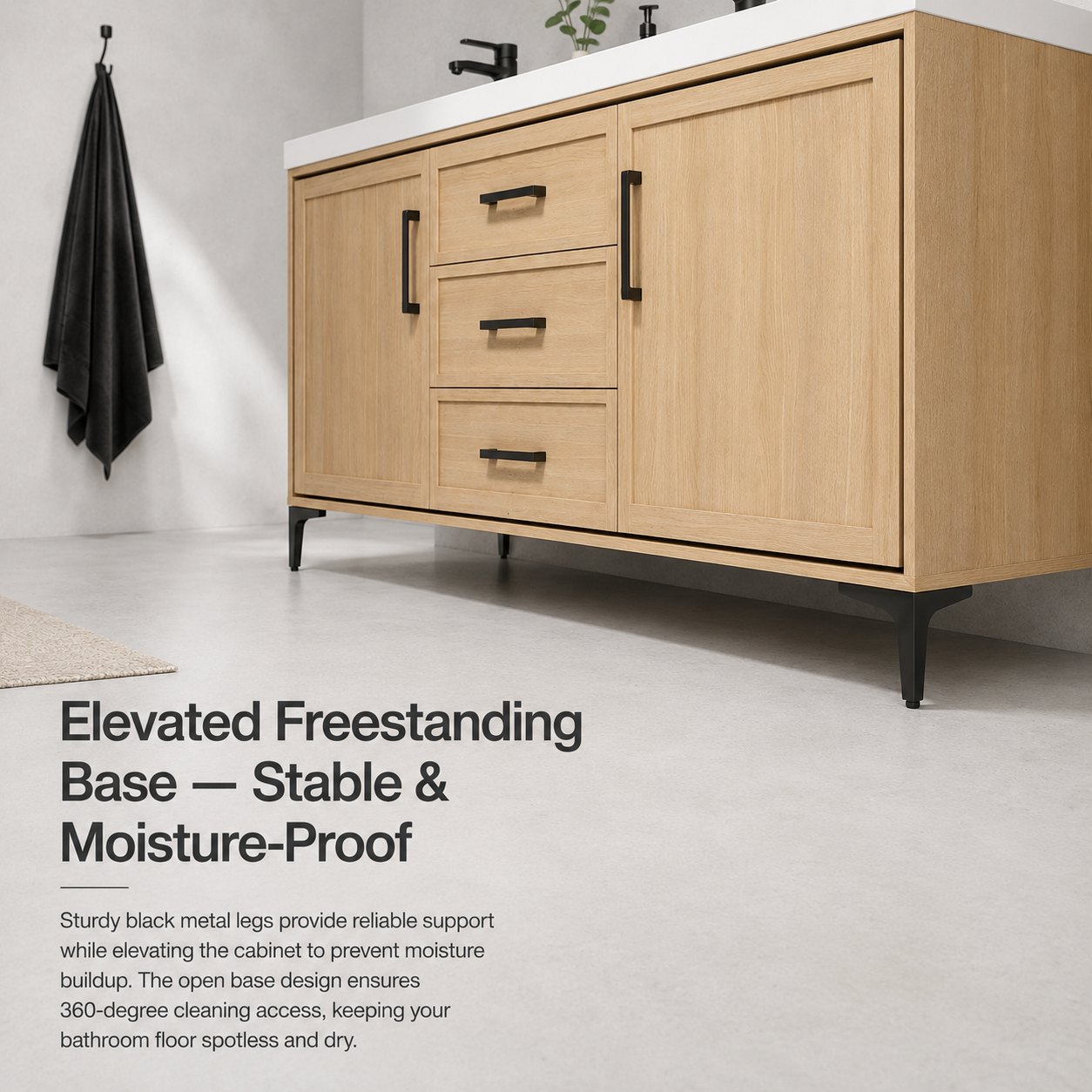 VOSS 60" Freestanding Vanity (Assembled)