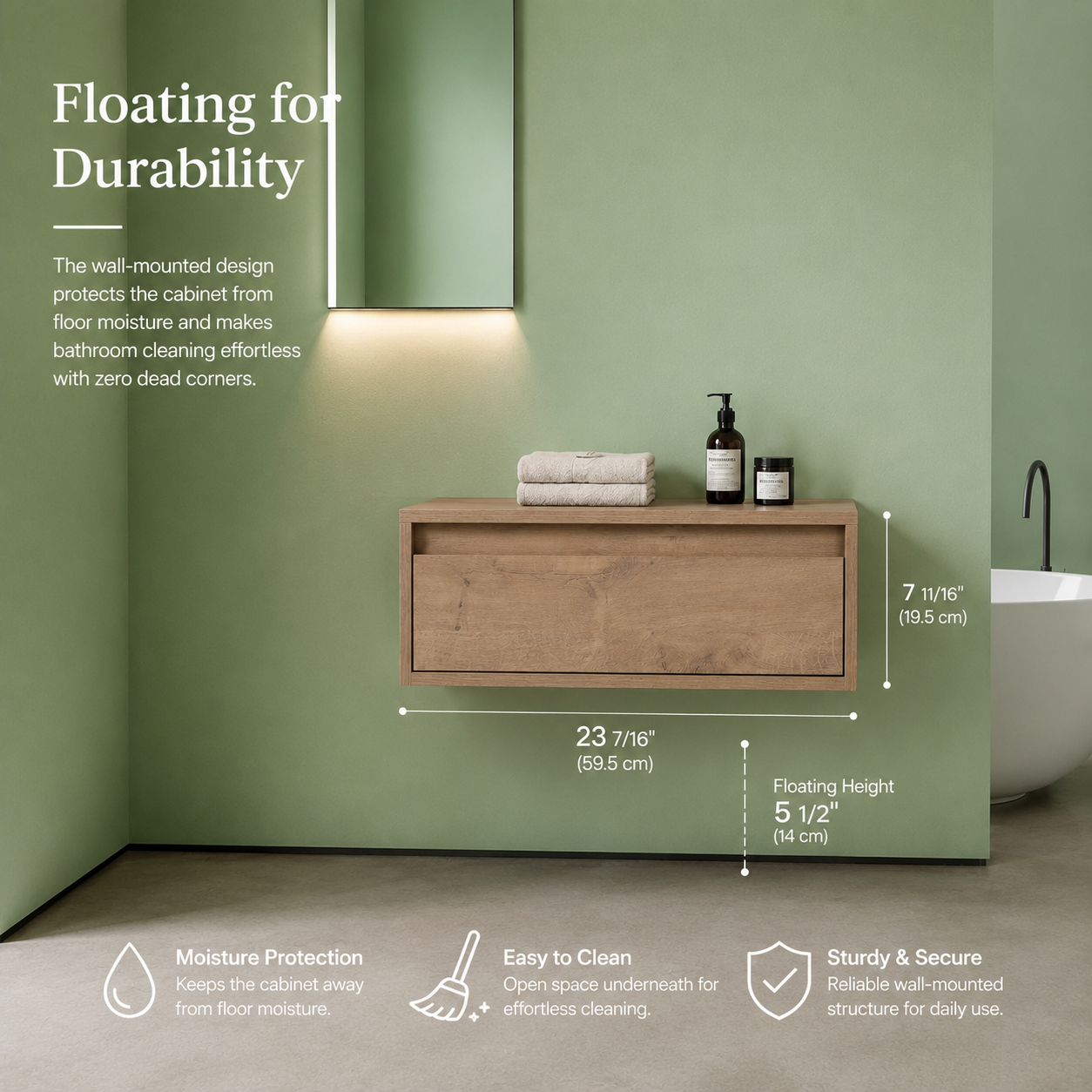 Cube Bathroom Cabinet— Mix & Match Freestanding Vanities, Side Cabinets & Top Cabinets (RTA)