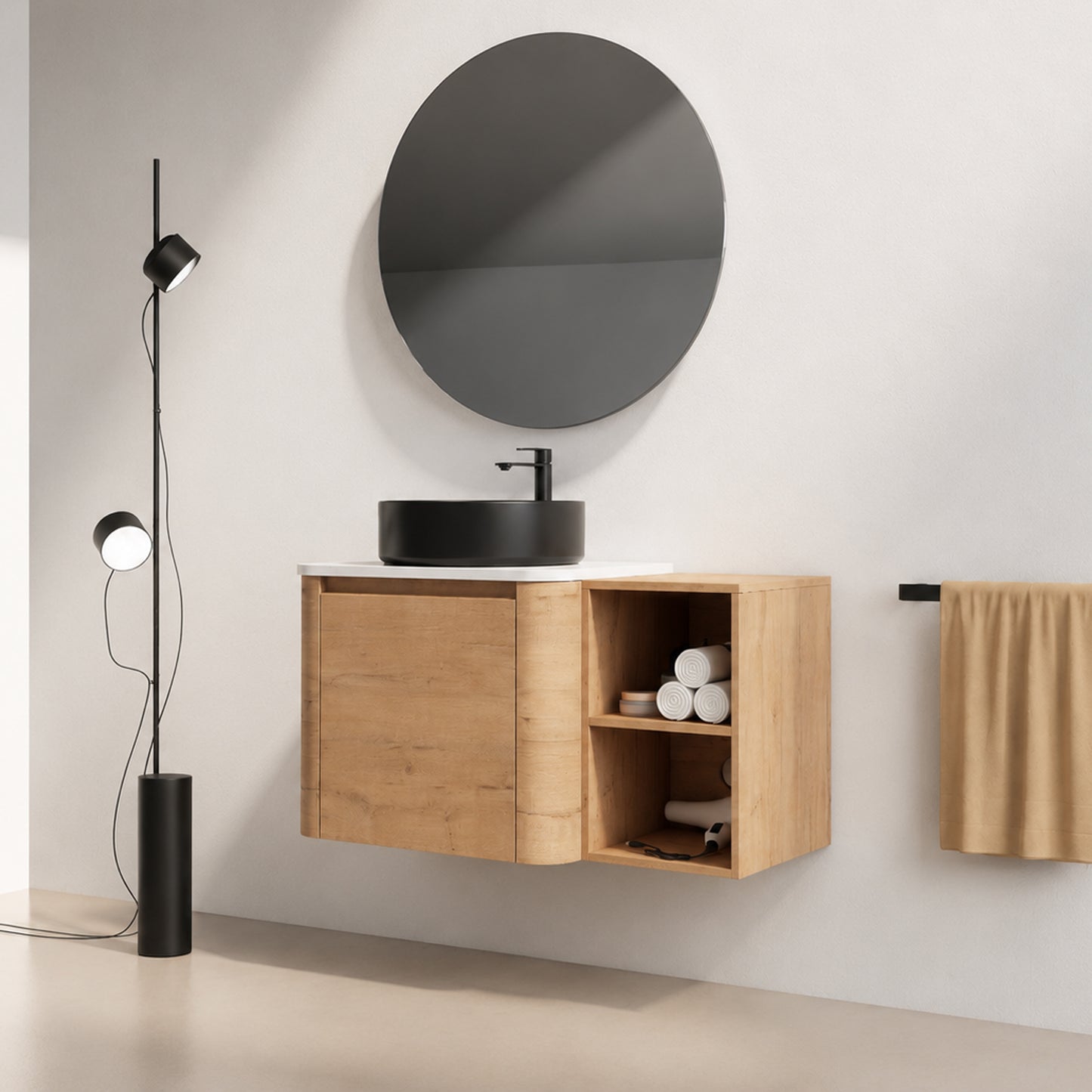 Curvo 24"/36"/48"/60" Floating Vanity (RTA)