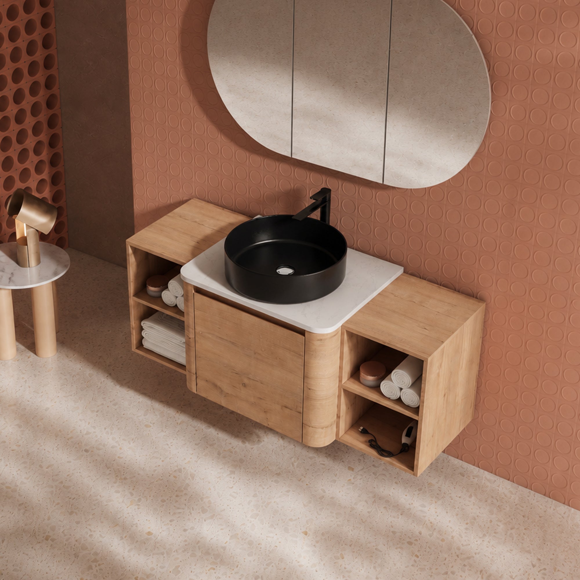 Curvo 24"/36"/48"/60" Floating Vanity (RTA)