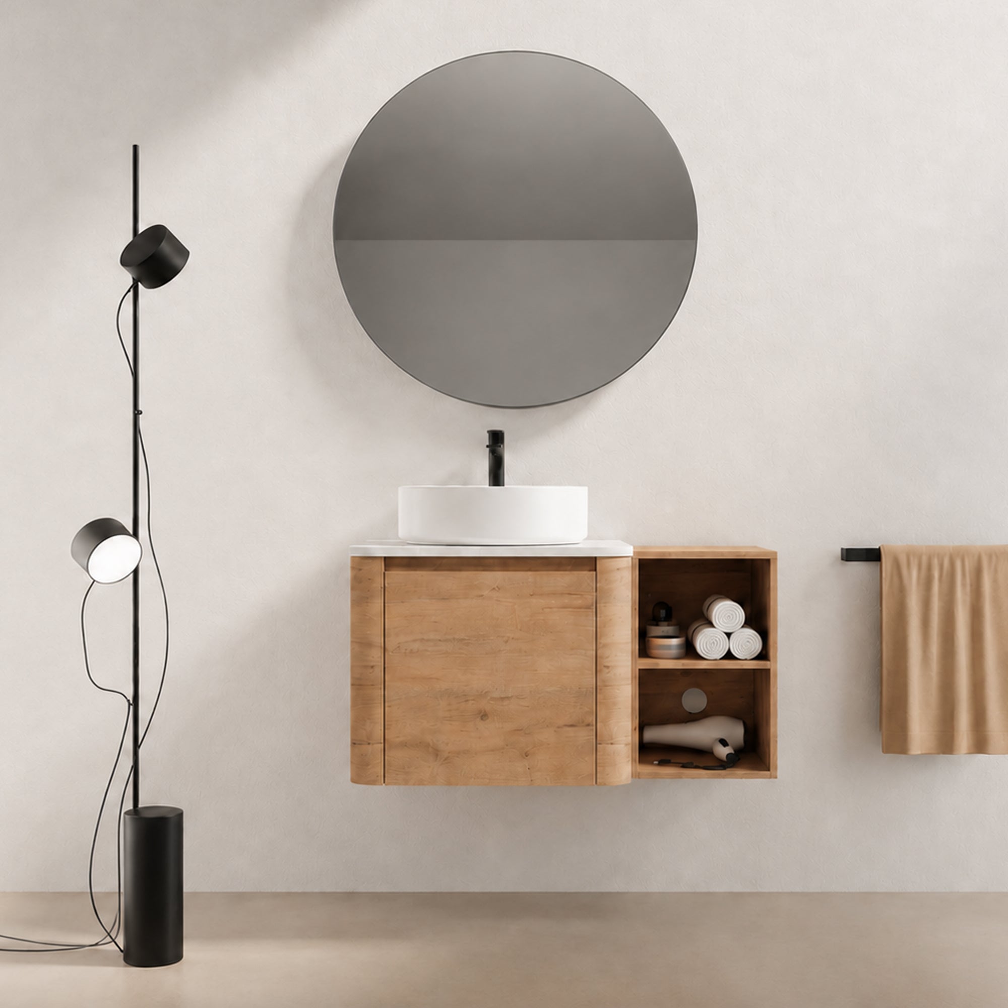 Curvo 24"/36"/48"/60" Floating Vanity (RTA)