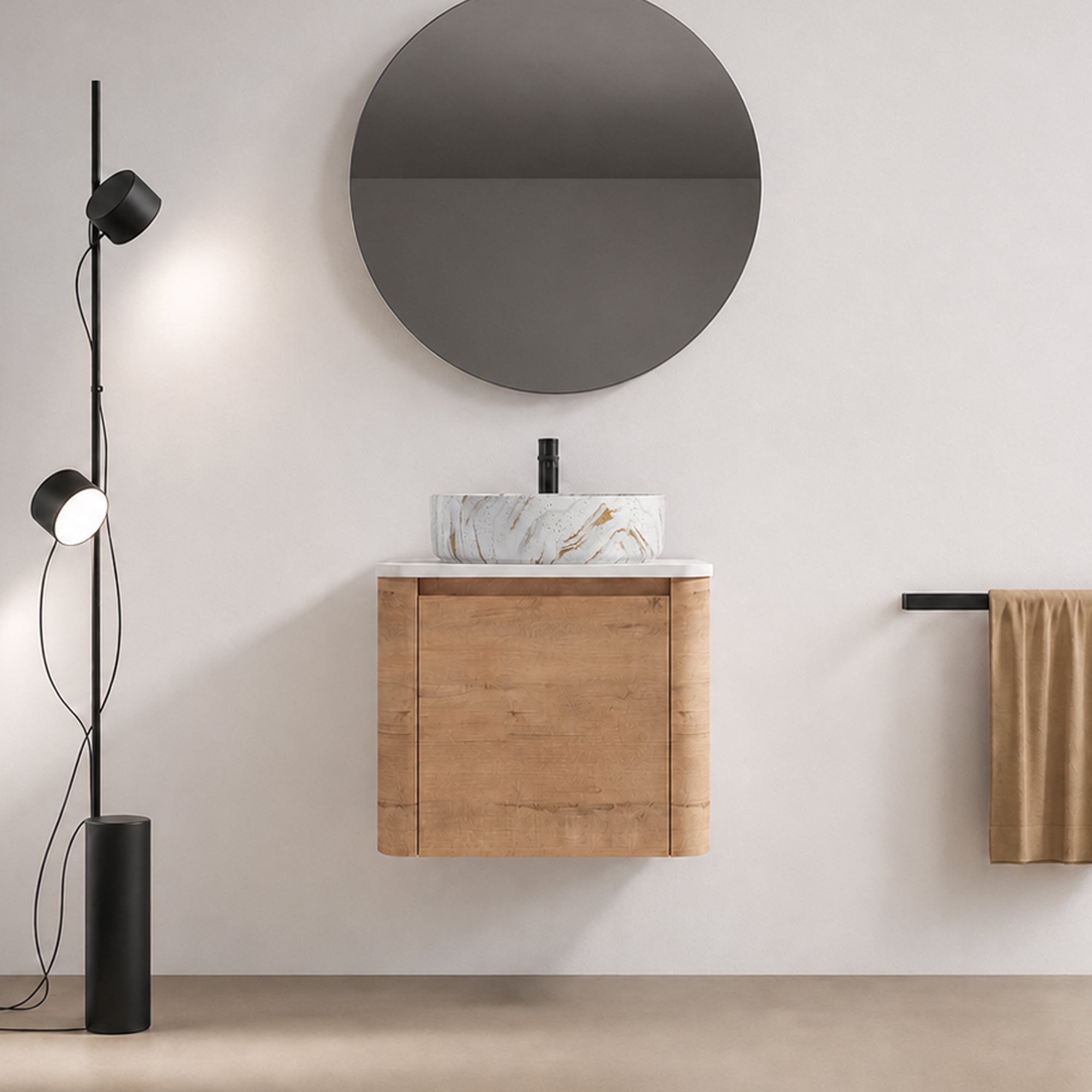 Curvo 24"/36"/48"/60" Floating Vanity (RTA)