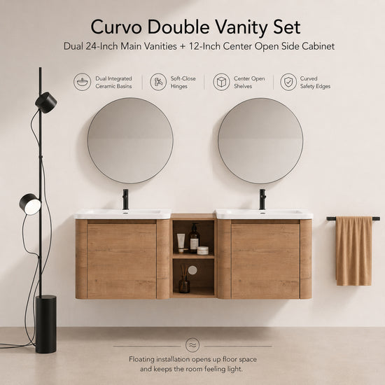 Curvo 24"/36"/60" Floating Vanity (RTA)