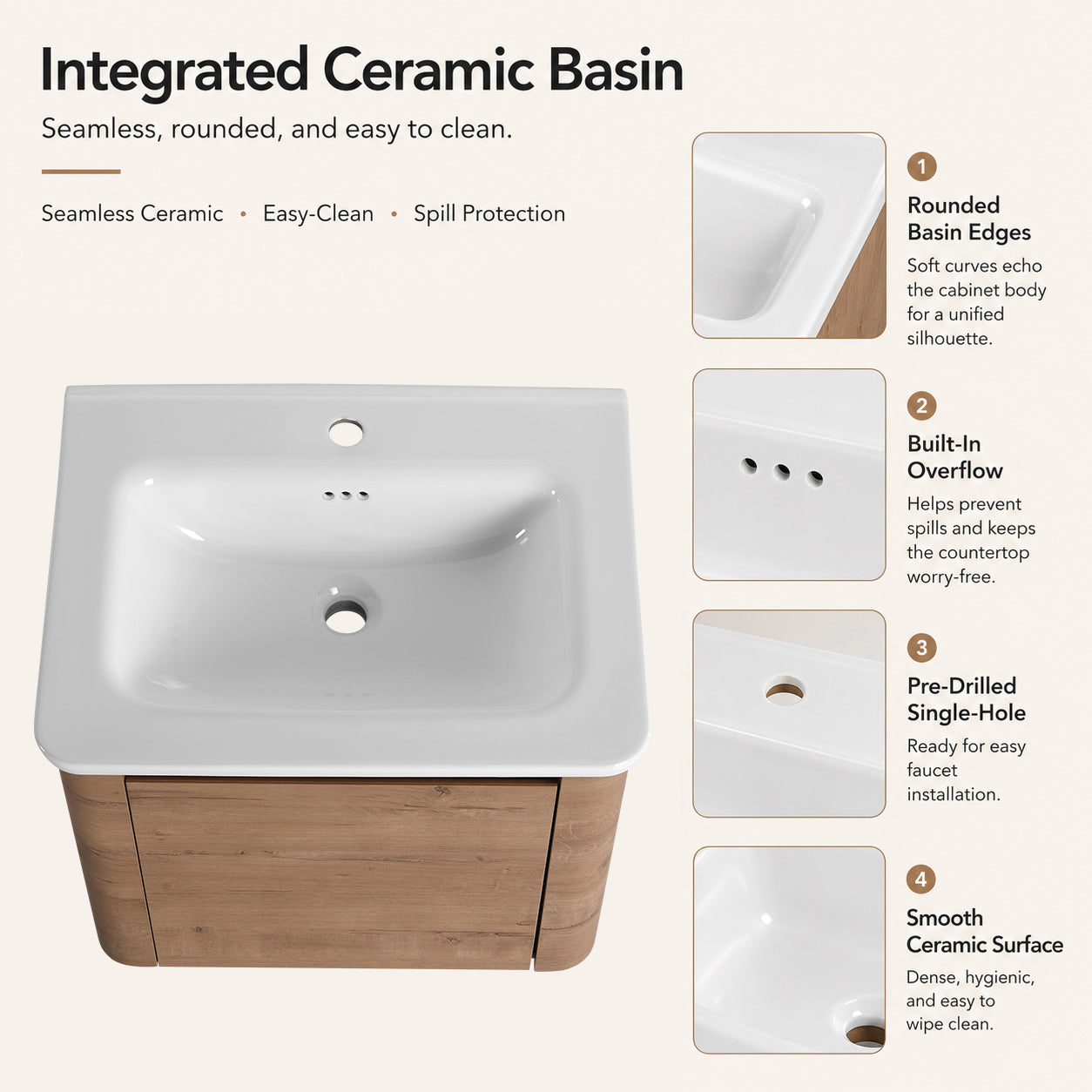 Curvo 24"/36"/60" Floating Vanity (RTA)