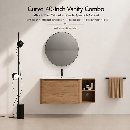 Curvo 28"/40"/68" Floating Vanity (RTA)