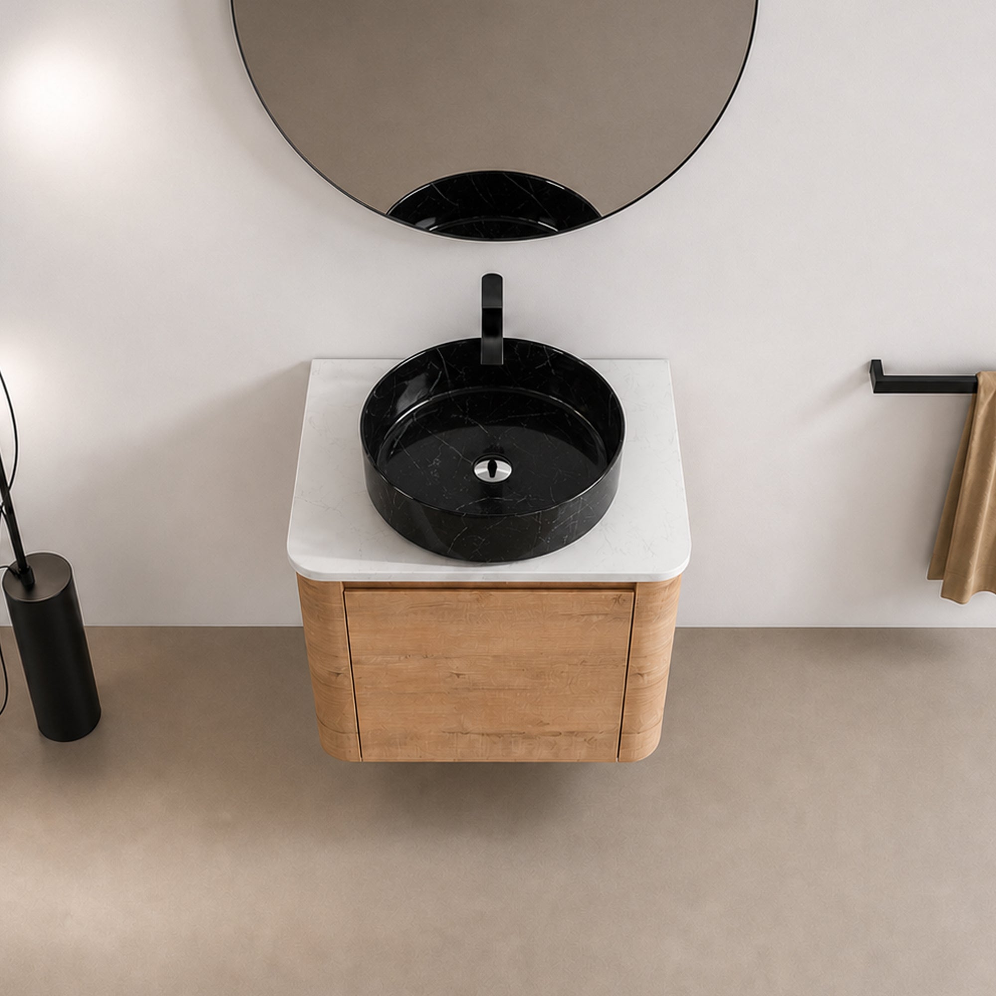 Curvo 24"/36"/48"/60" Floating Vanity (RTA)