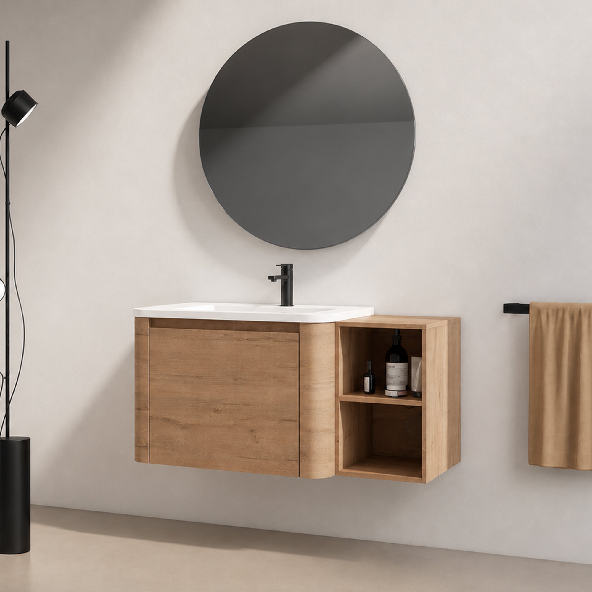 Curvo 28"/40"/68" Floating Vanity (RTA)