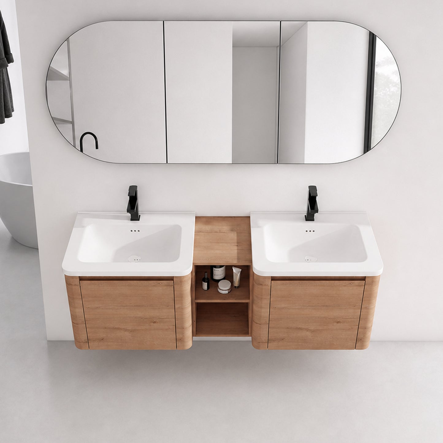 Curvo 24"/36"/60" Floating Vanity (RTA)