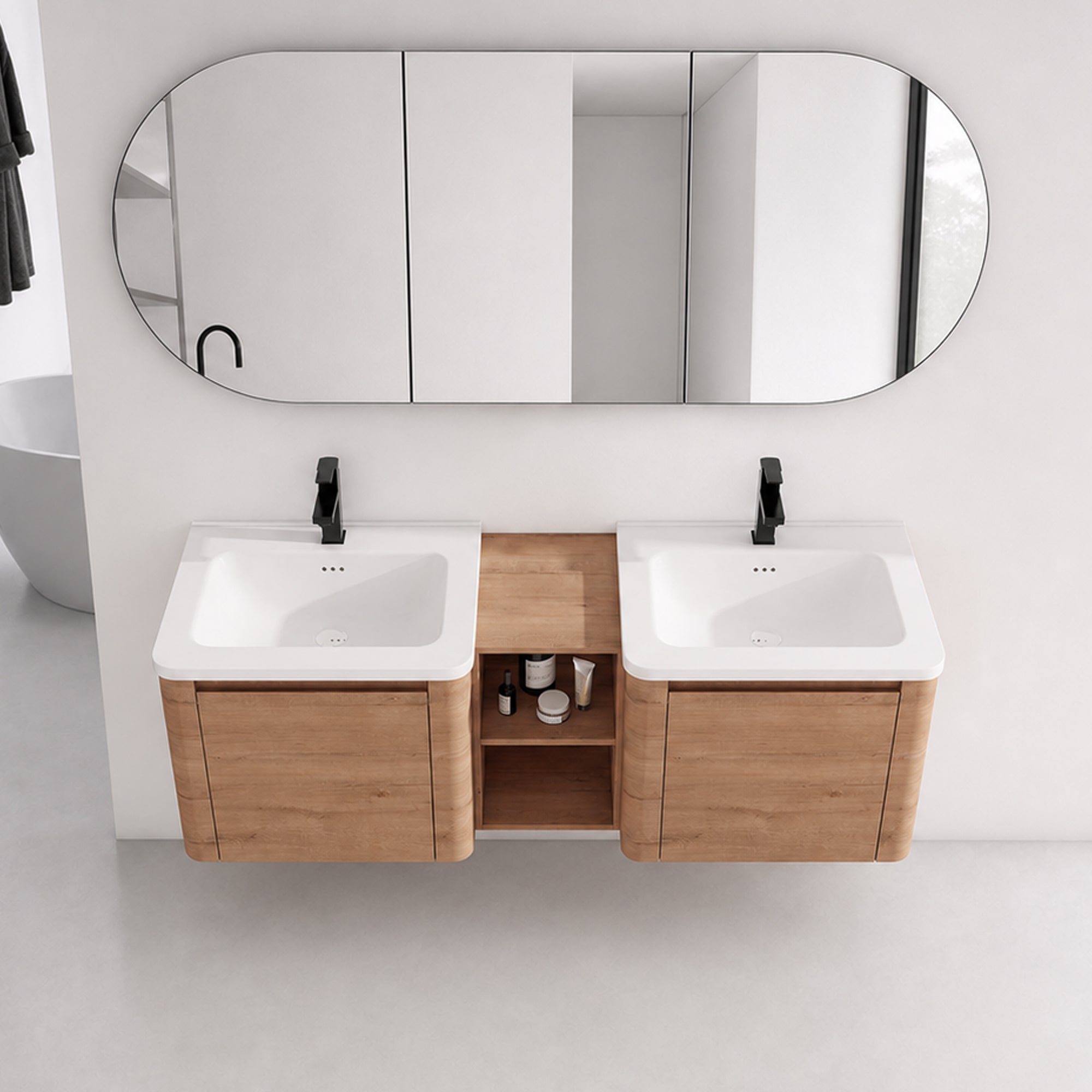 Curvo 24"/36"/60" Floating Vanity (RTA)