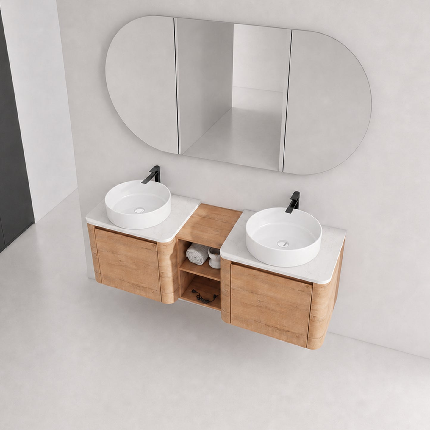 Curvo 24"/36"/48"/60" Floating Vanity (RTA)