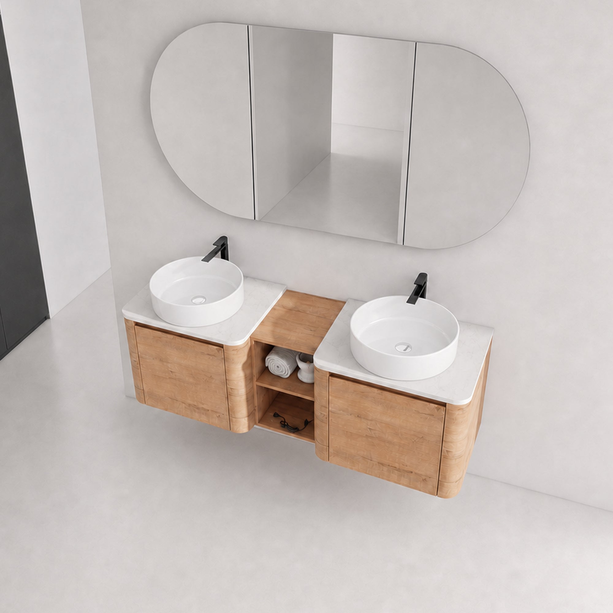 Curvo 24"/36"/48"/60" Floating Vanity (RTA)