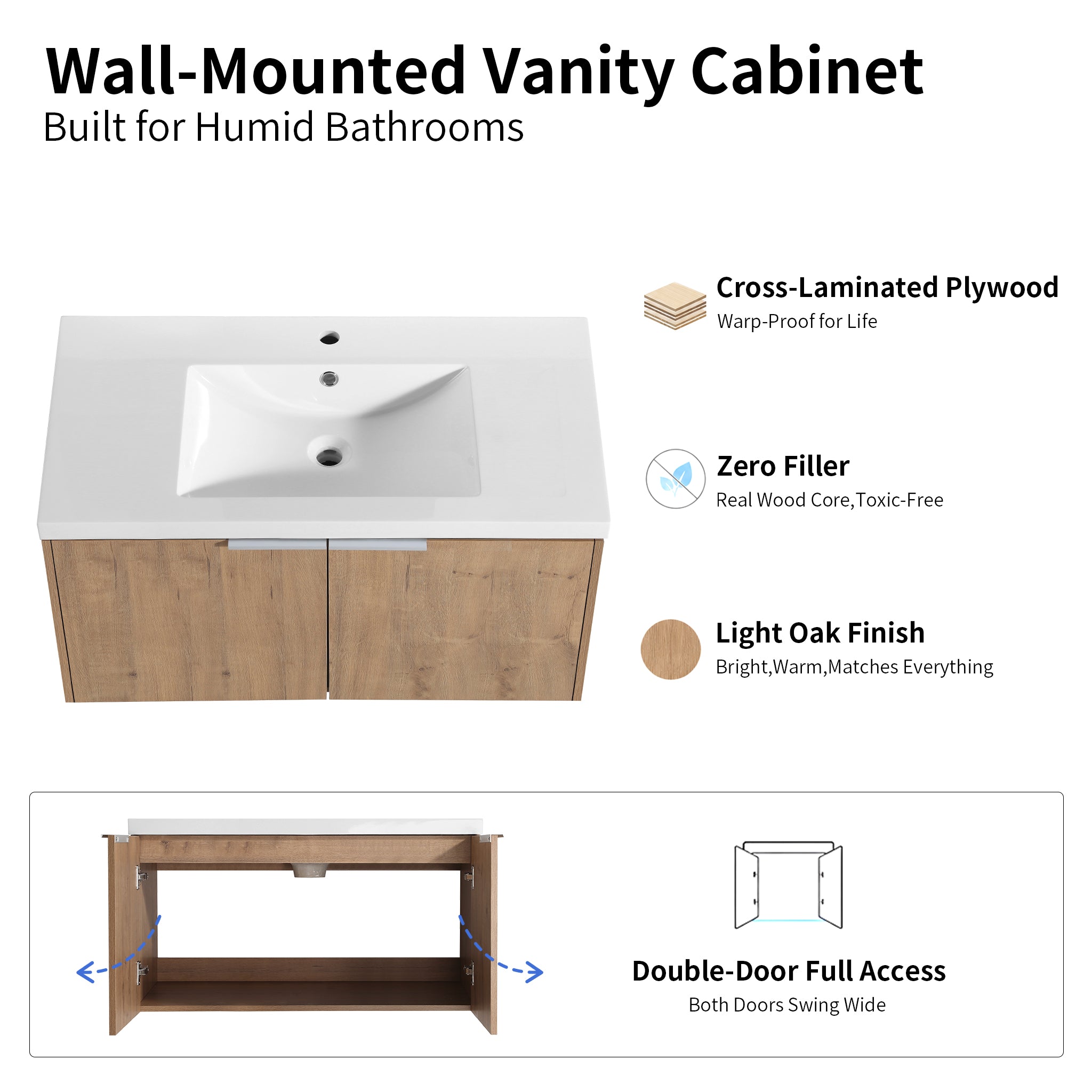 Unitas 36"/84" Floating Vanity (RTA)