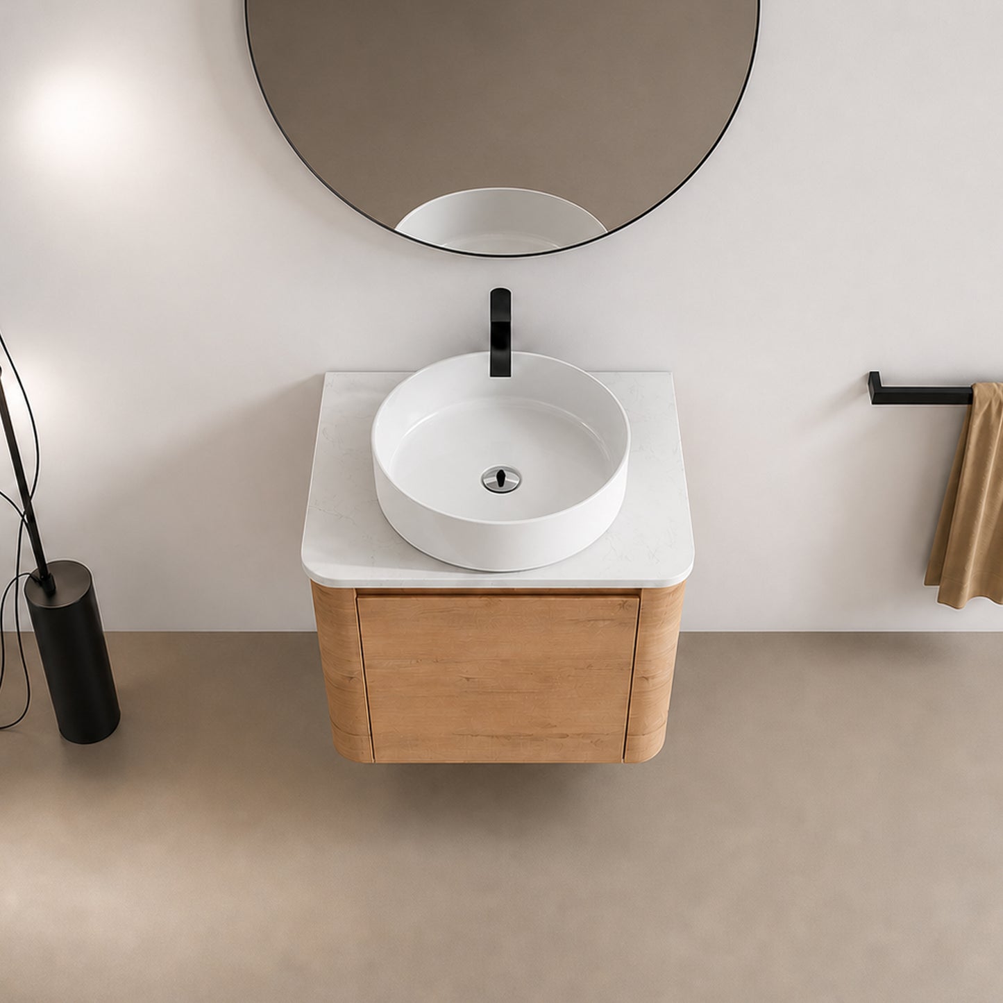 Curvo 24"/36"/48"/60" Floating Vanity (RTA)
