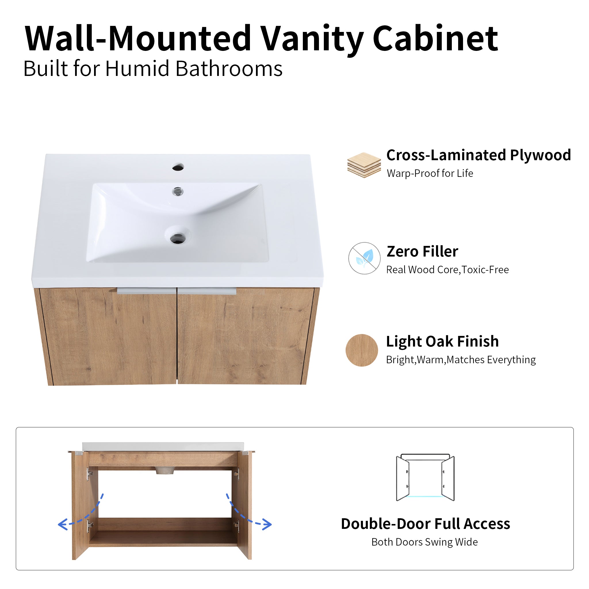 Unitas 30"/72" Floating Vanity (RTA)