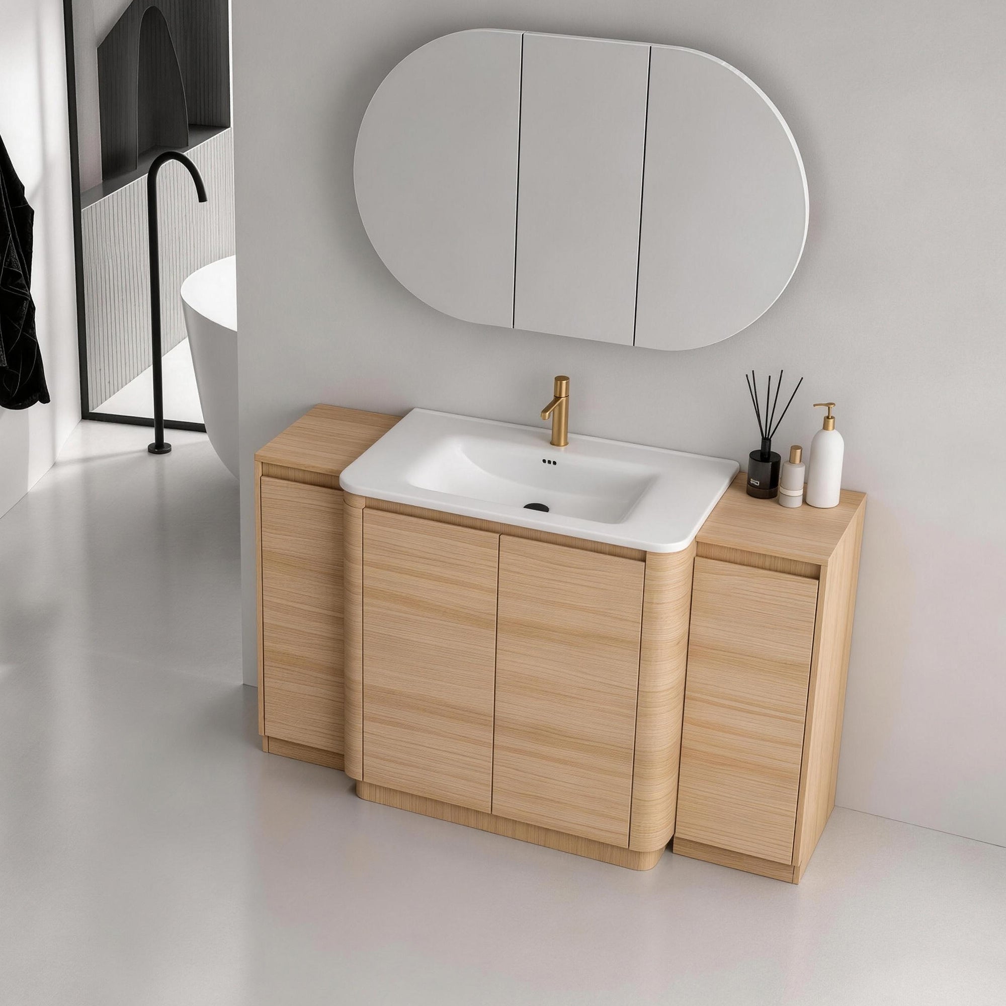 Pebble 60" Freestanding Vanity (RTA)