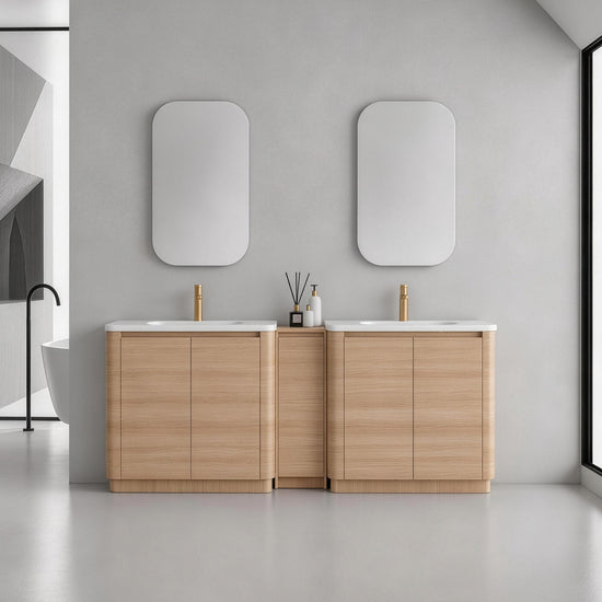 Pebble 84" Freestanding Vanity (RTA)