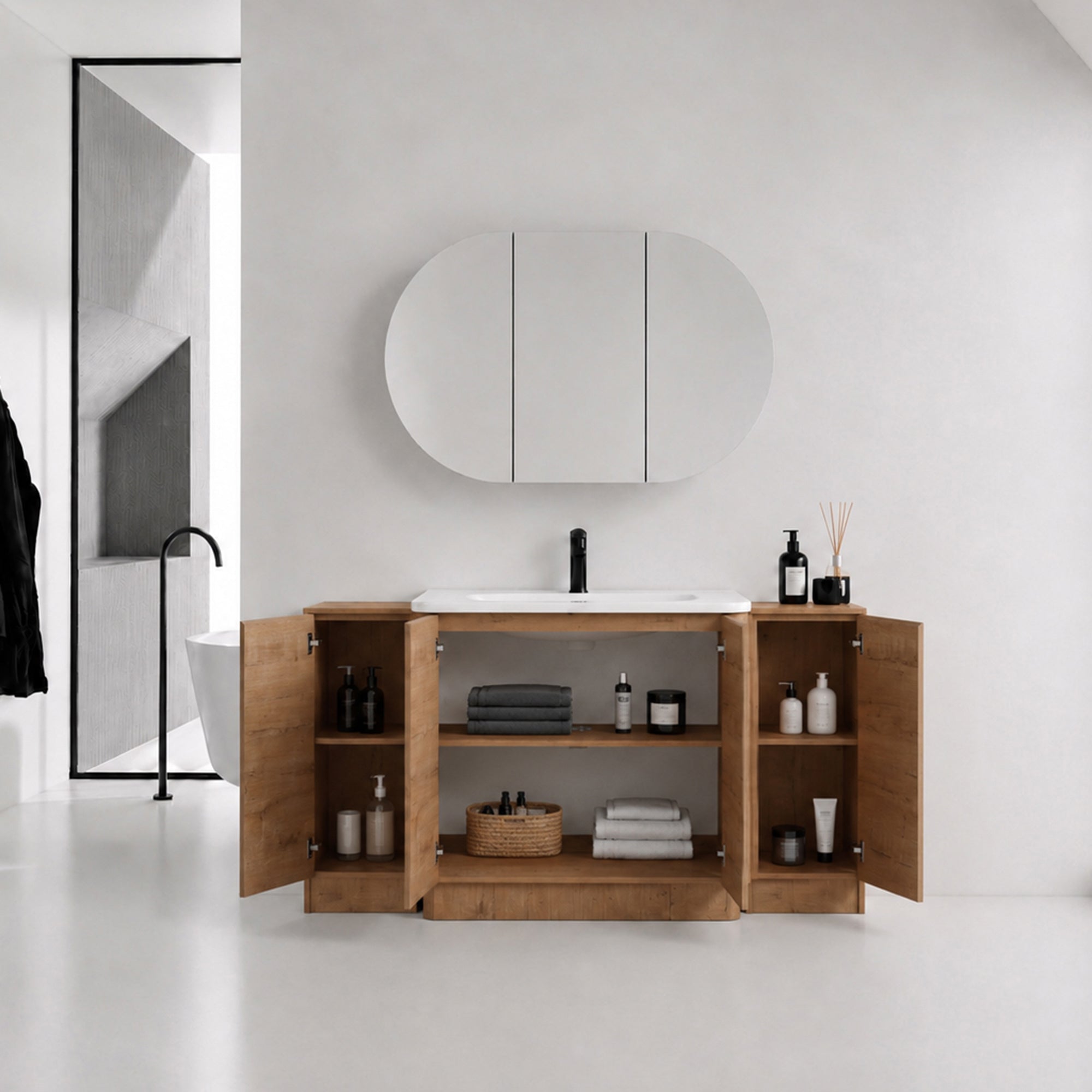 Pebble 60" Freestanding Vanity (RTA)
