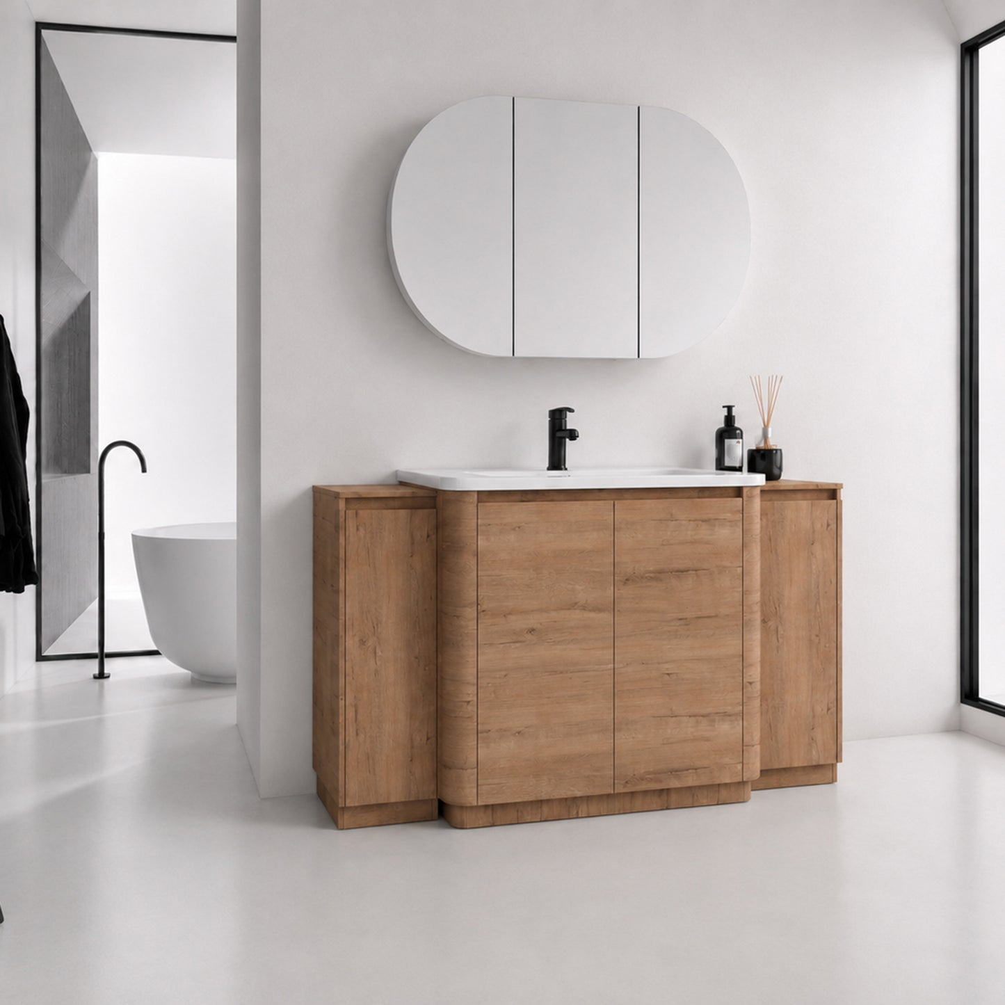 Pebble 60" Freestanding Vanity (RTA)