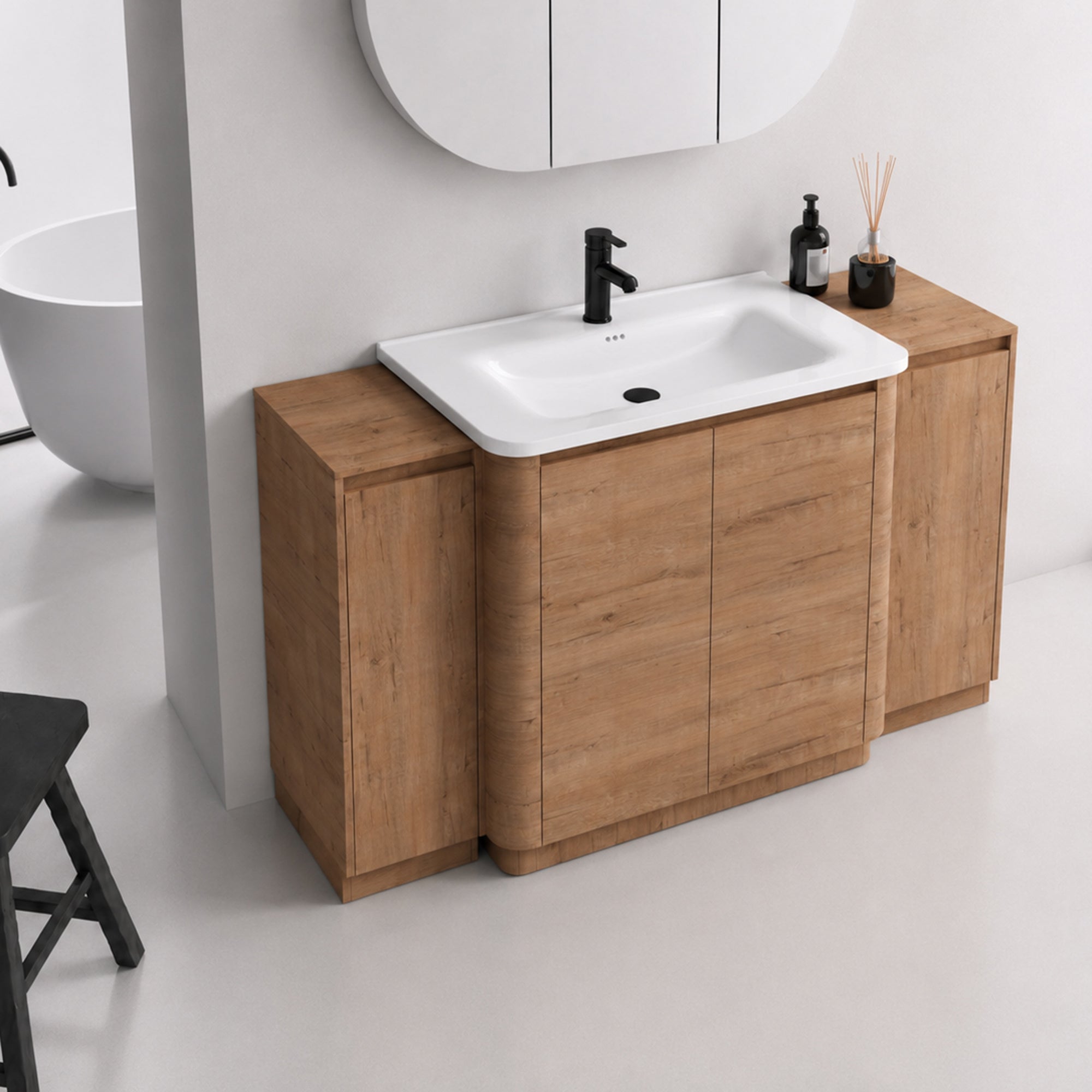 Pebble 60" Freestanding Vanity (RTA)
