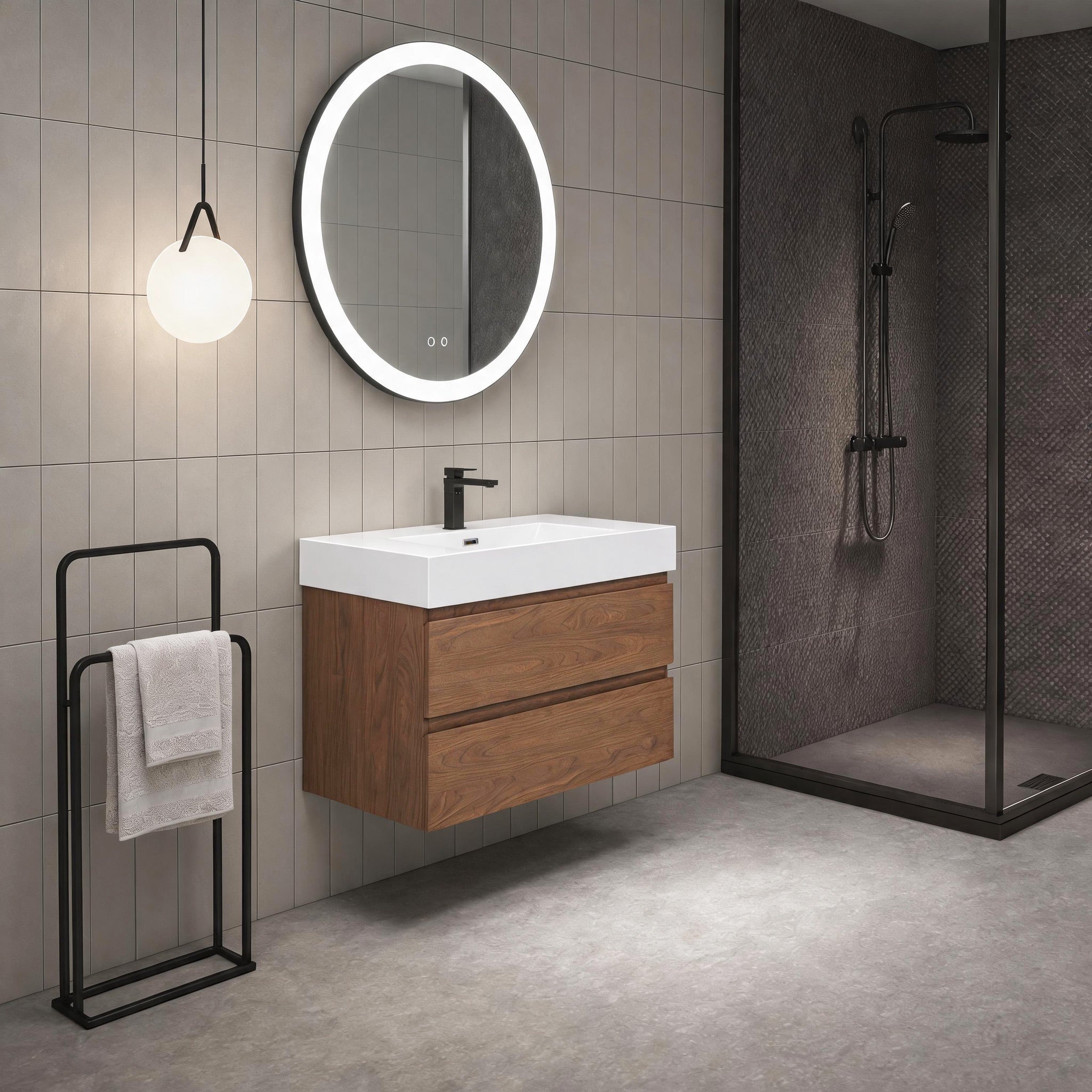 Thick 24"/30"/36" Floating Vanity (RTA)