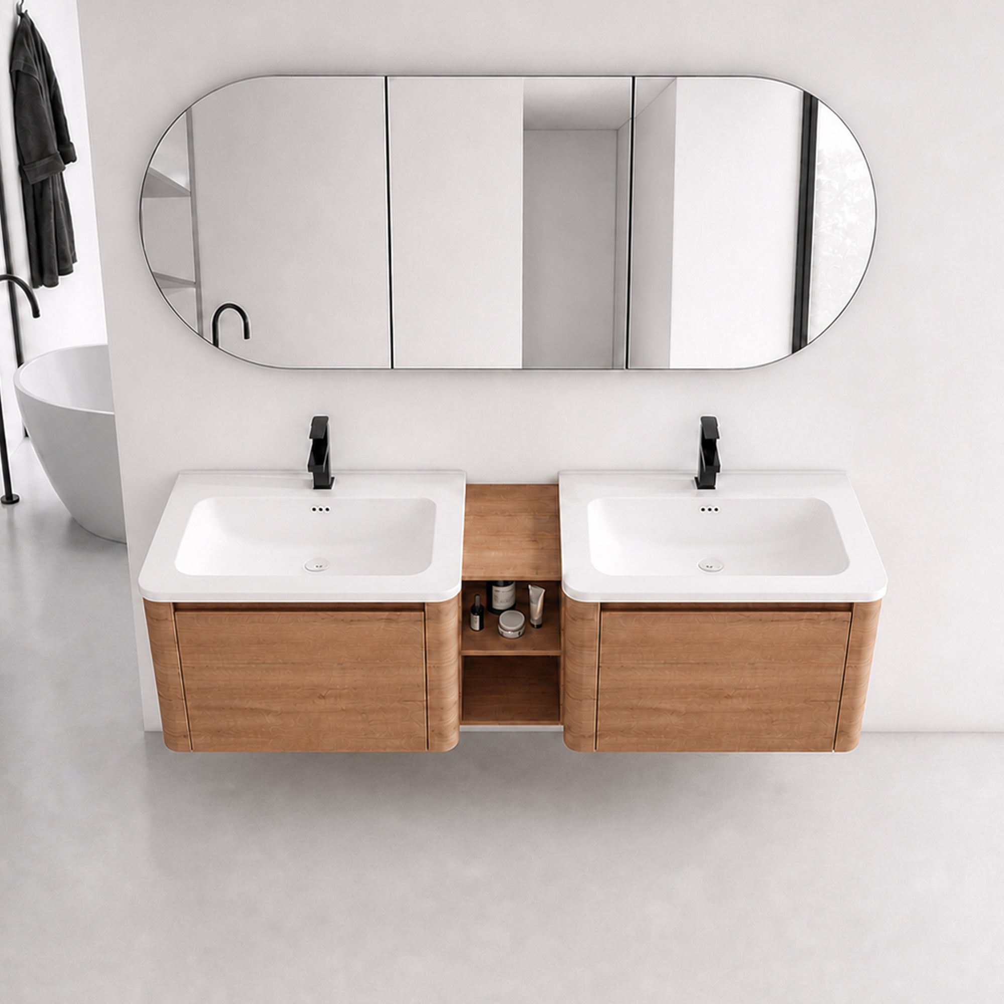 Curvo 28"/40"/68" Floating Vanity (RTA)