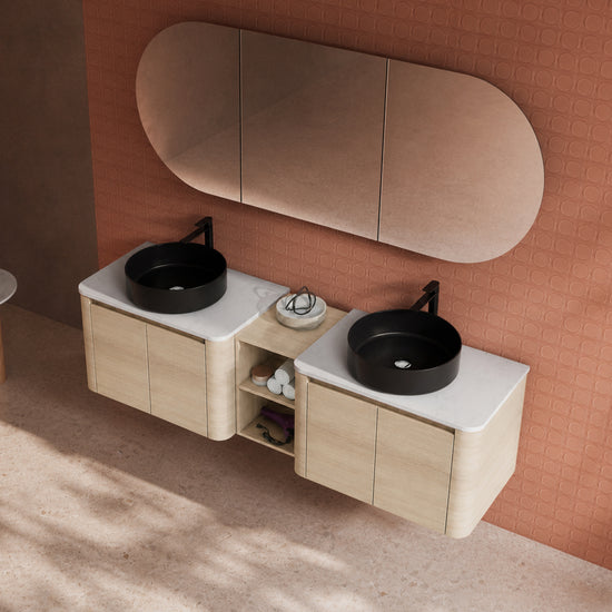 Curvo 30"/42"/54"/72" Floating Vanity (RTA)