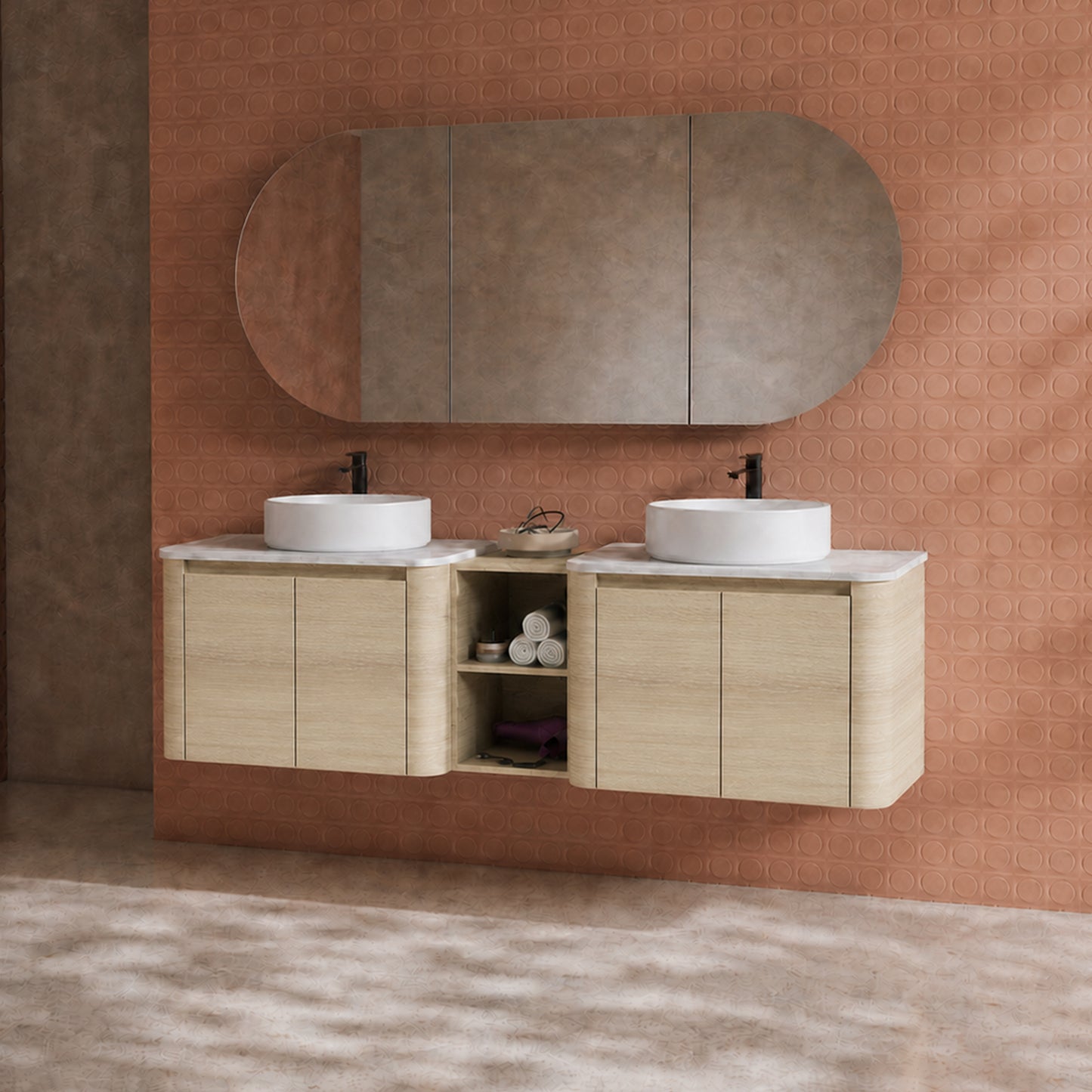 Curvo 30"/42"/54"/72" Floating Vanity (RTA)
