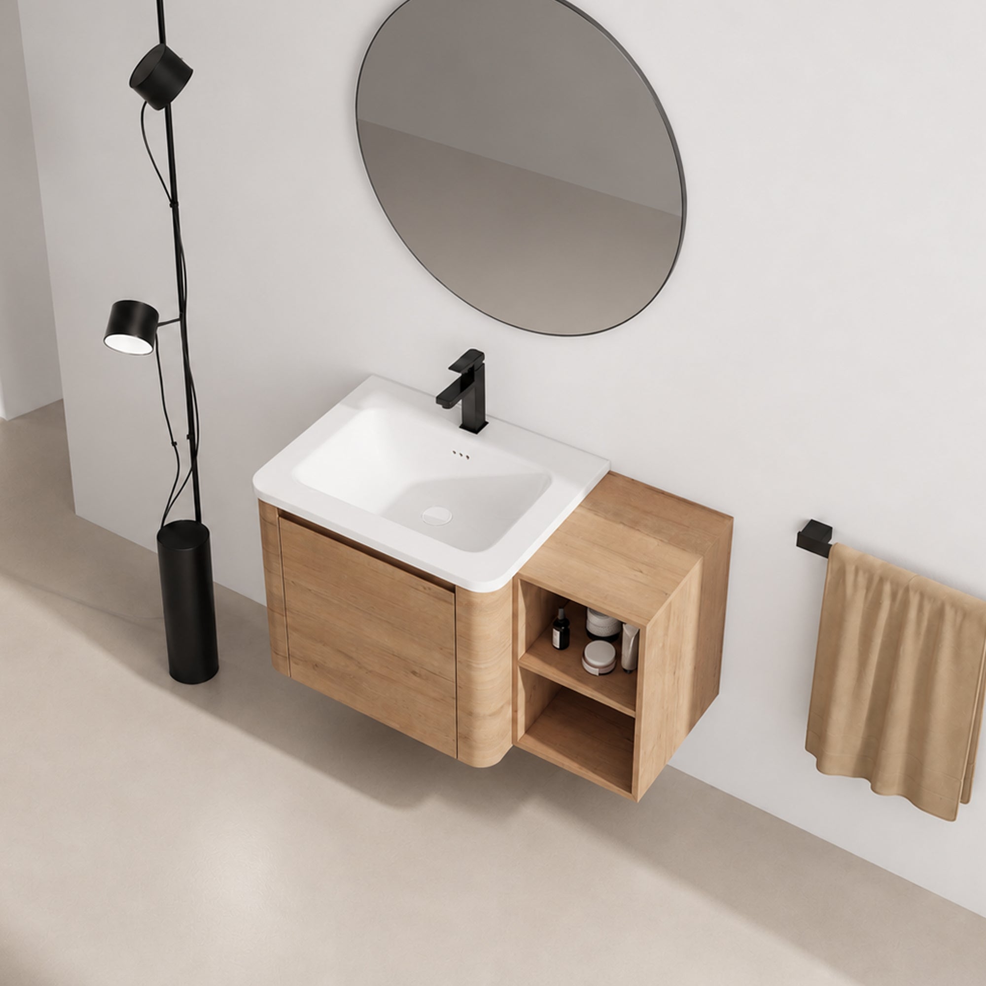Curvo 24"/36"/60" Floating Vanity (RTA)