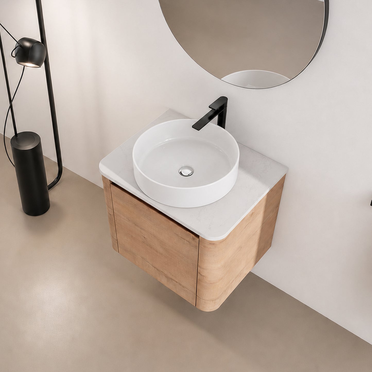 Curvo 24"/36"/48"/60" Floating Vanity (RTA)