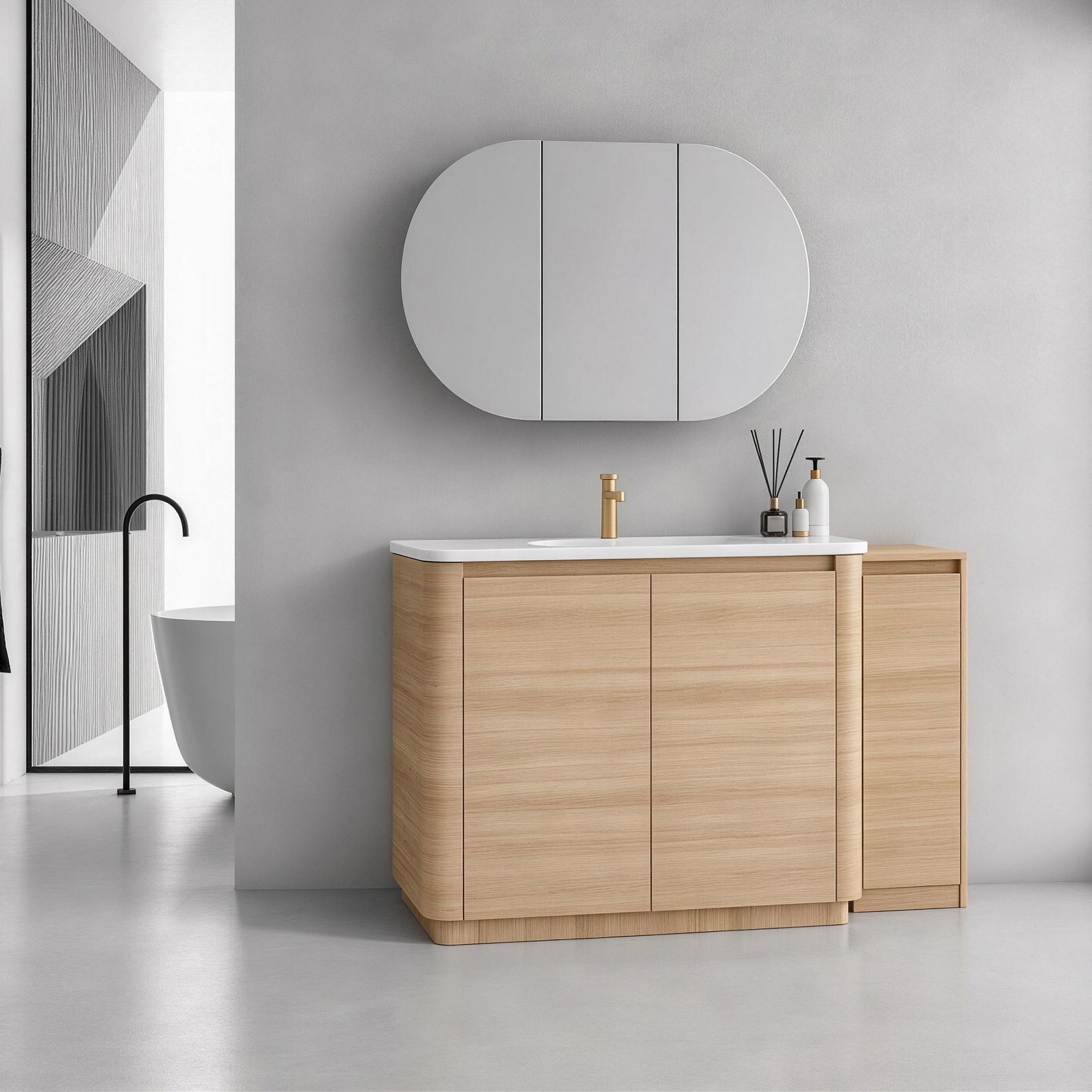 Pebble 52" Freestanding Vanity (RTA)
