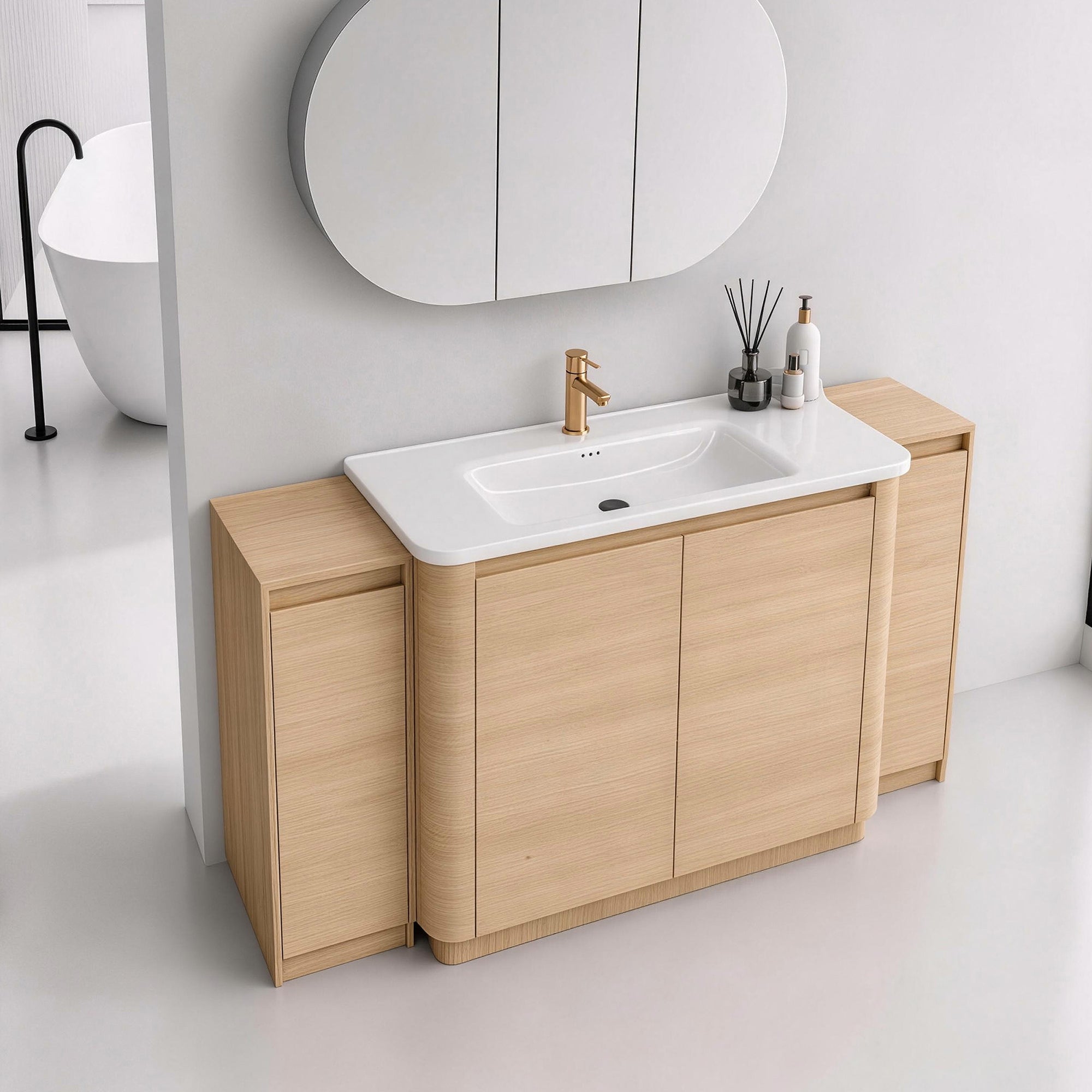 Pebble 64" Freestanding Vanity (RTA)