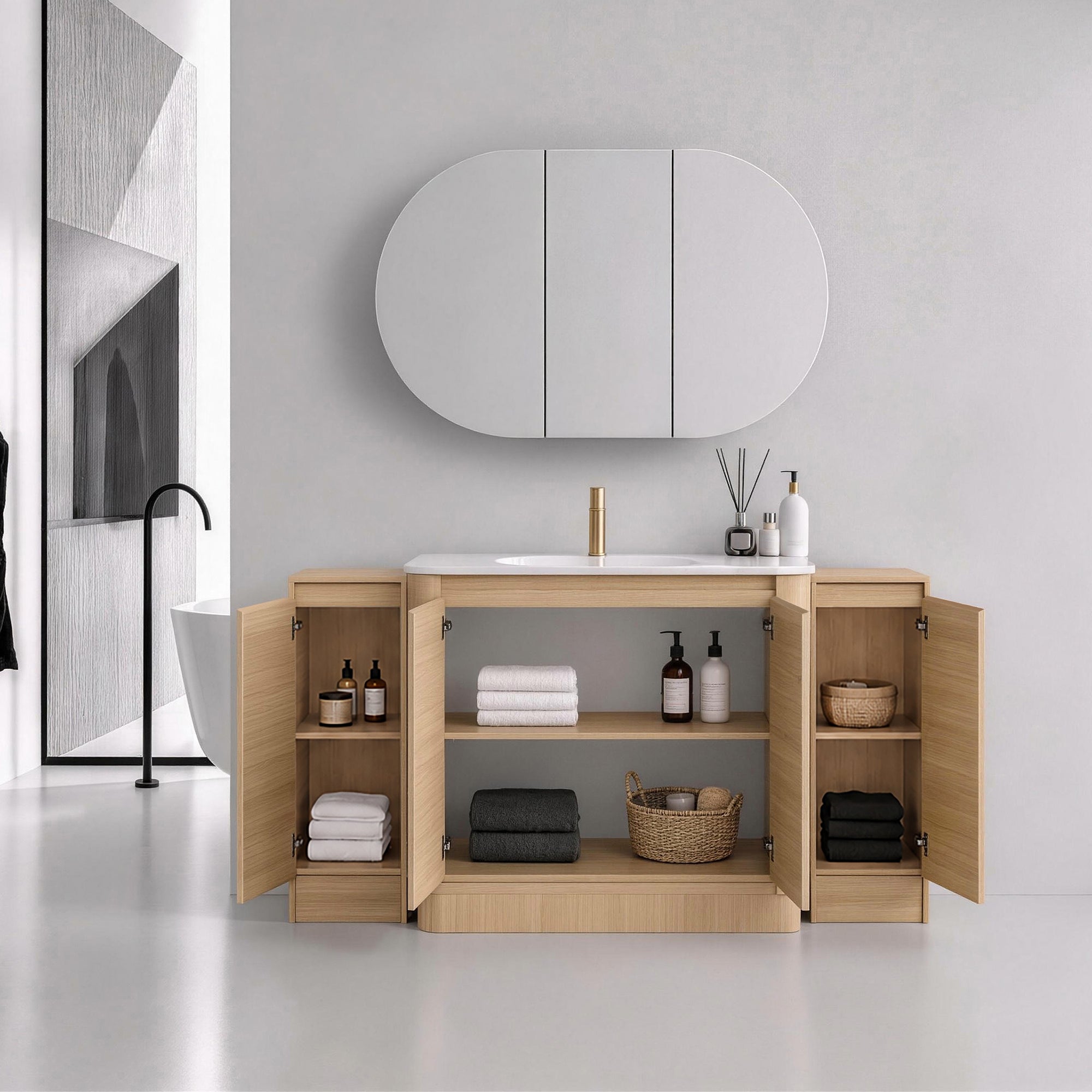 Pebble 64" Freestanding Vanity (RTA)