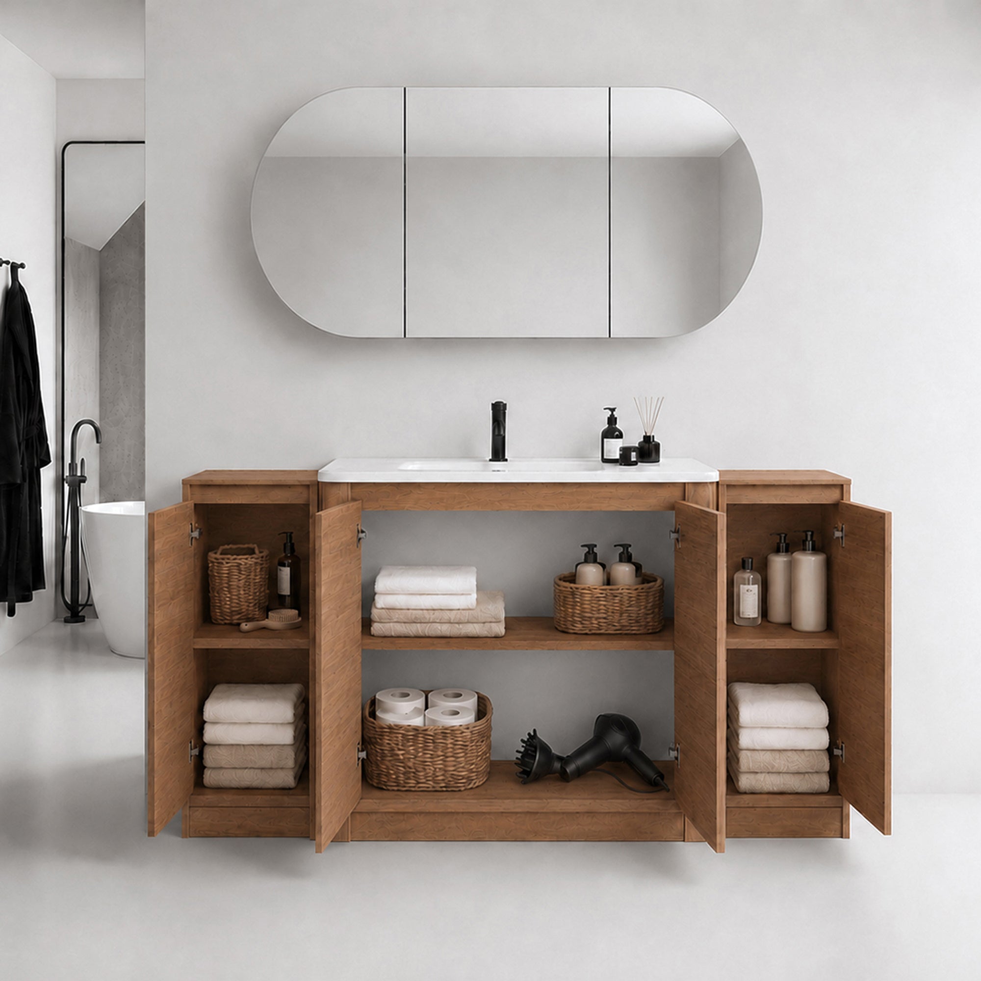 Pebble 64" Freestanding Vanity (RTA)
