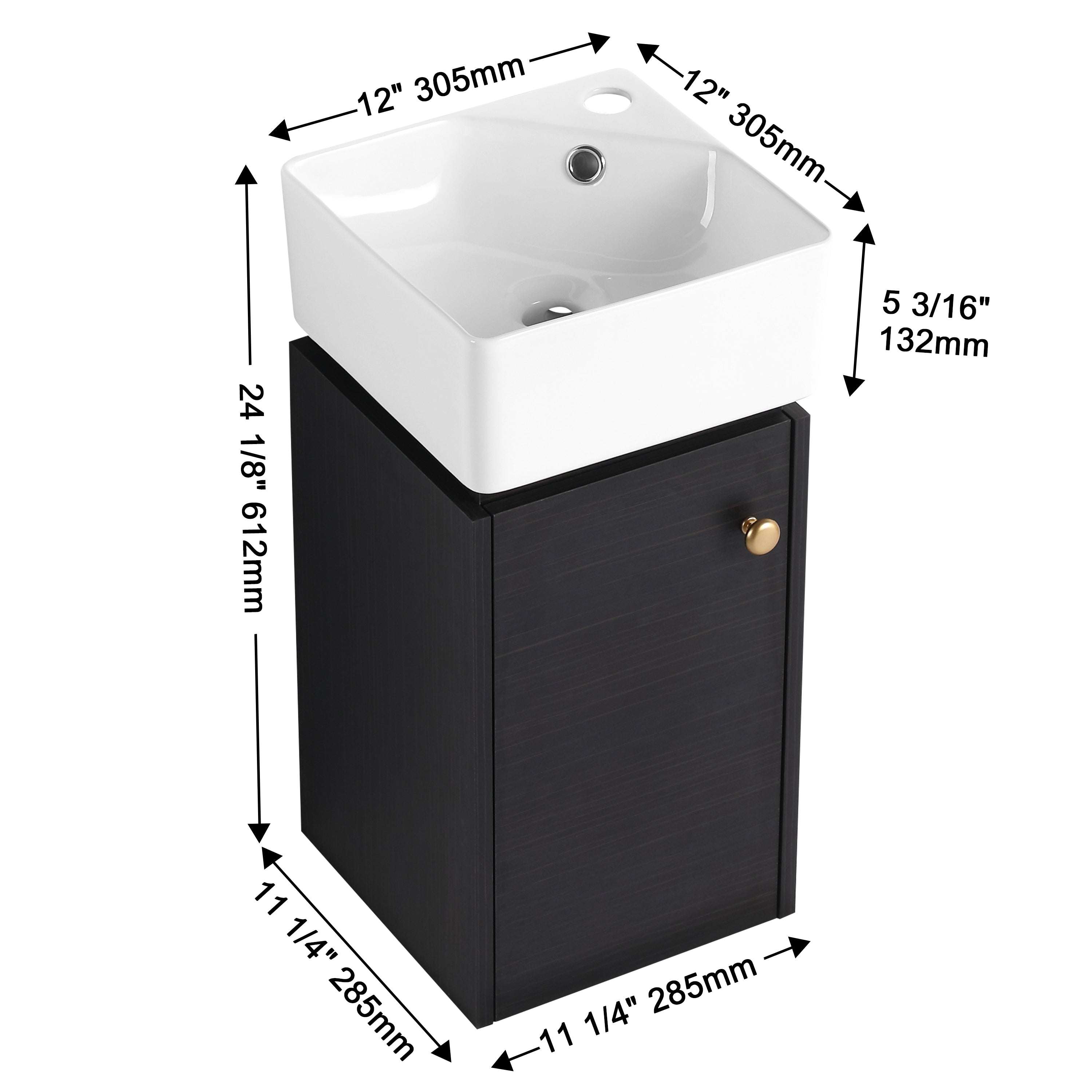 Microspace 12" Corner Vanity