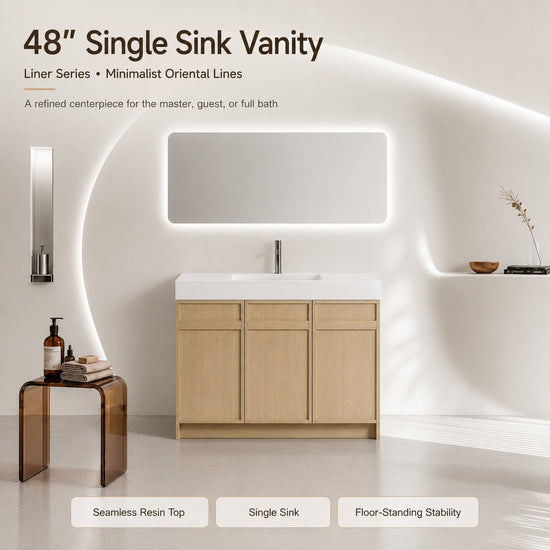 Liner 30"/36"/48"/60" Freestanding Vanity (RTA)