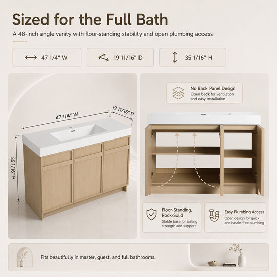 Liner 30"/36"/48"/60" Freestanding Vanity (RTA)